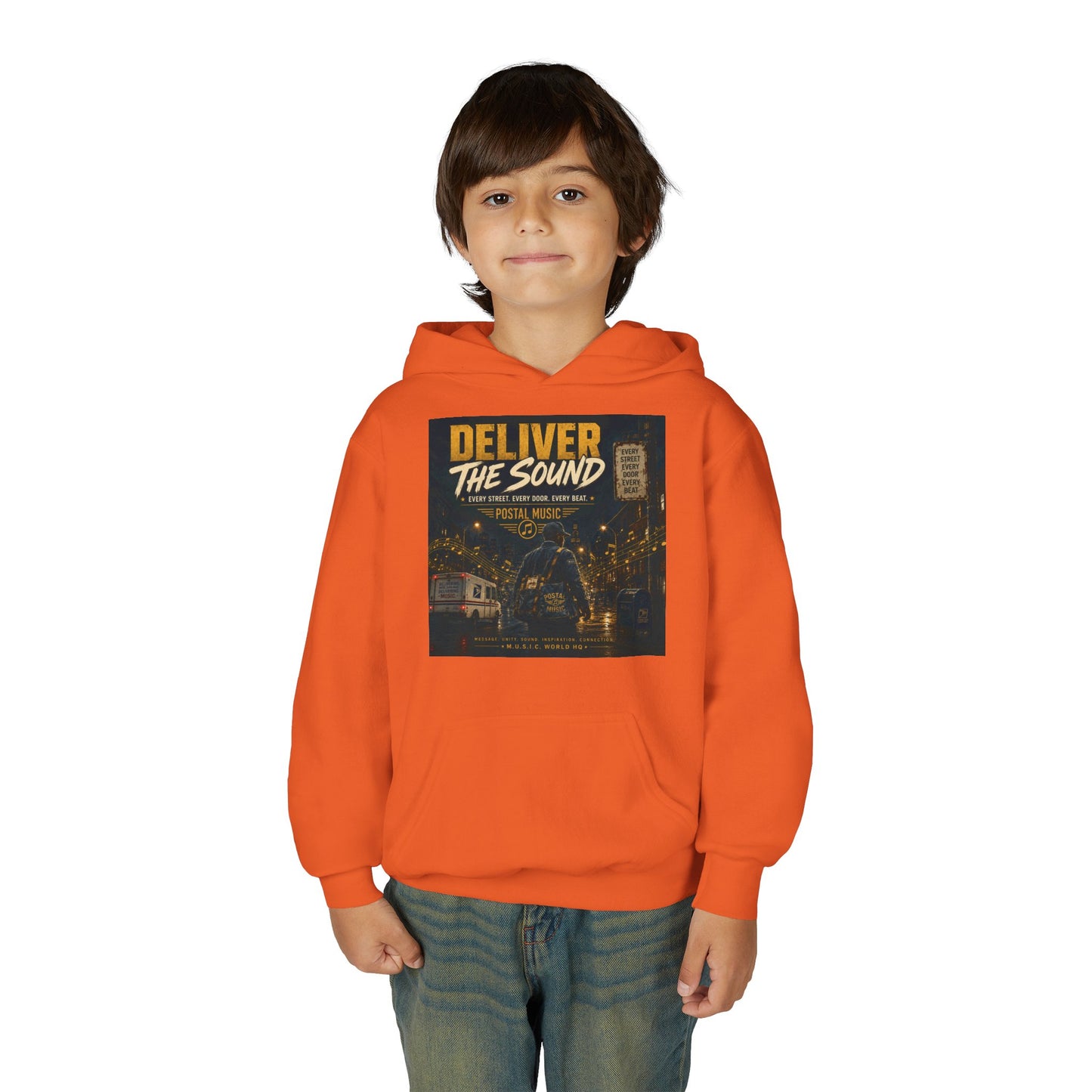Postal Music — Deliver the Sound — Youth Hoodie