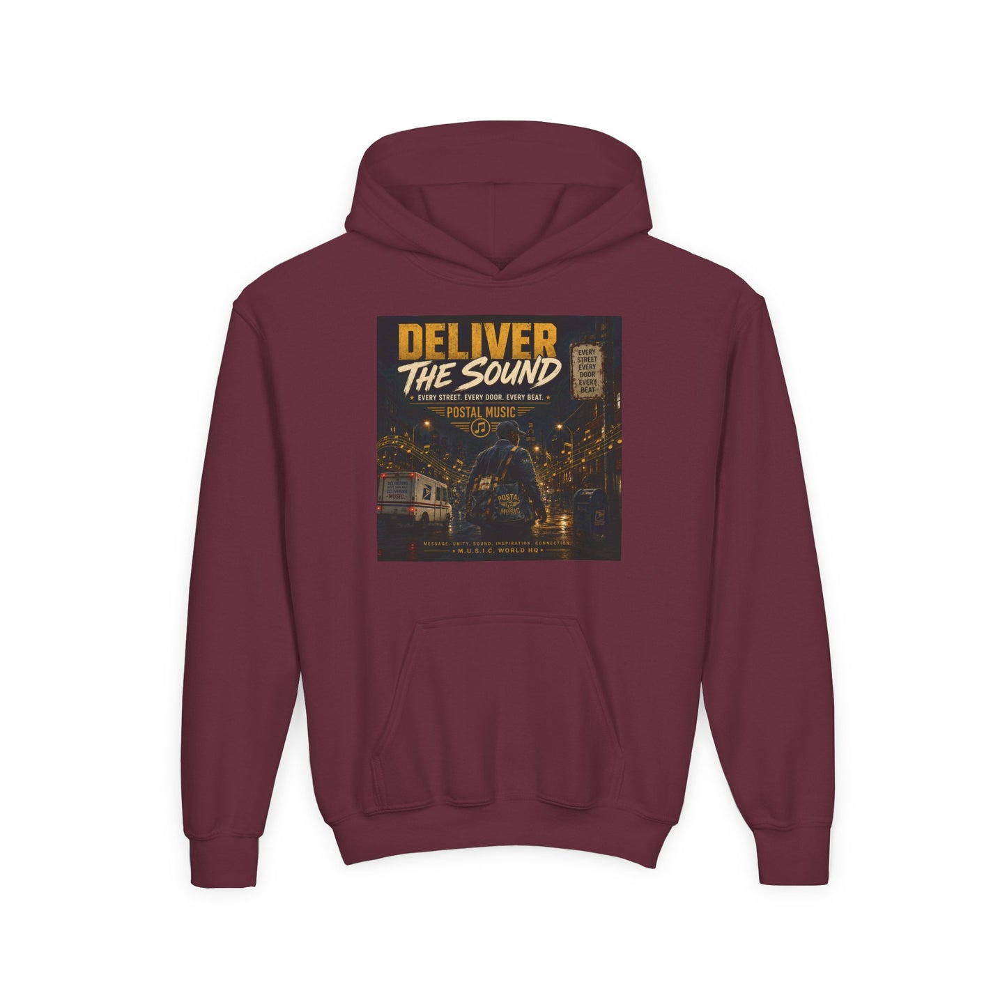 Postal Music — Deliver the Sound — Youth Hoodie