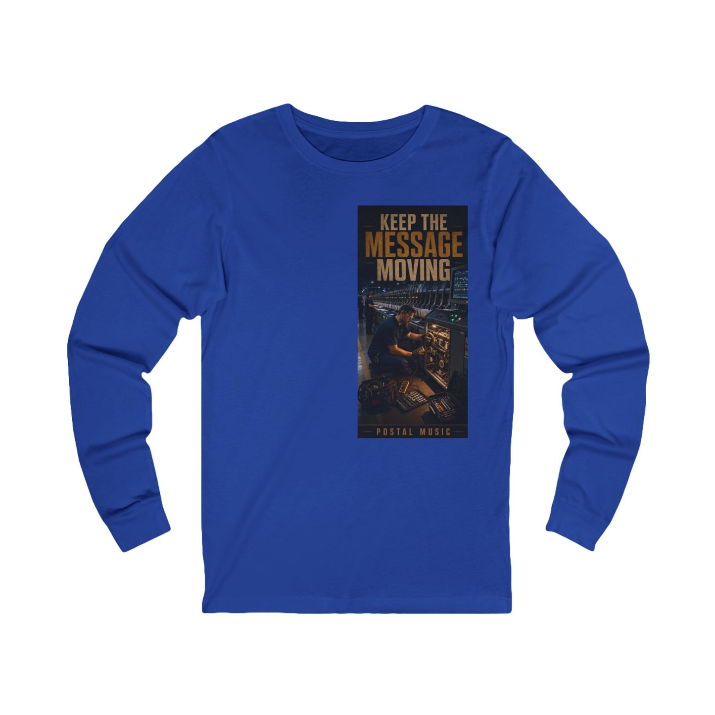 Postal Music — Keep the Message Moving — Long-Sleeve T-Shirt