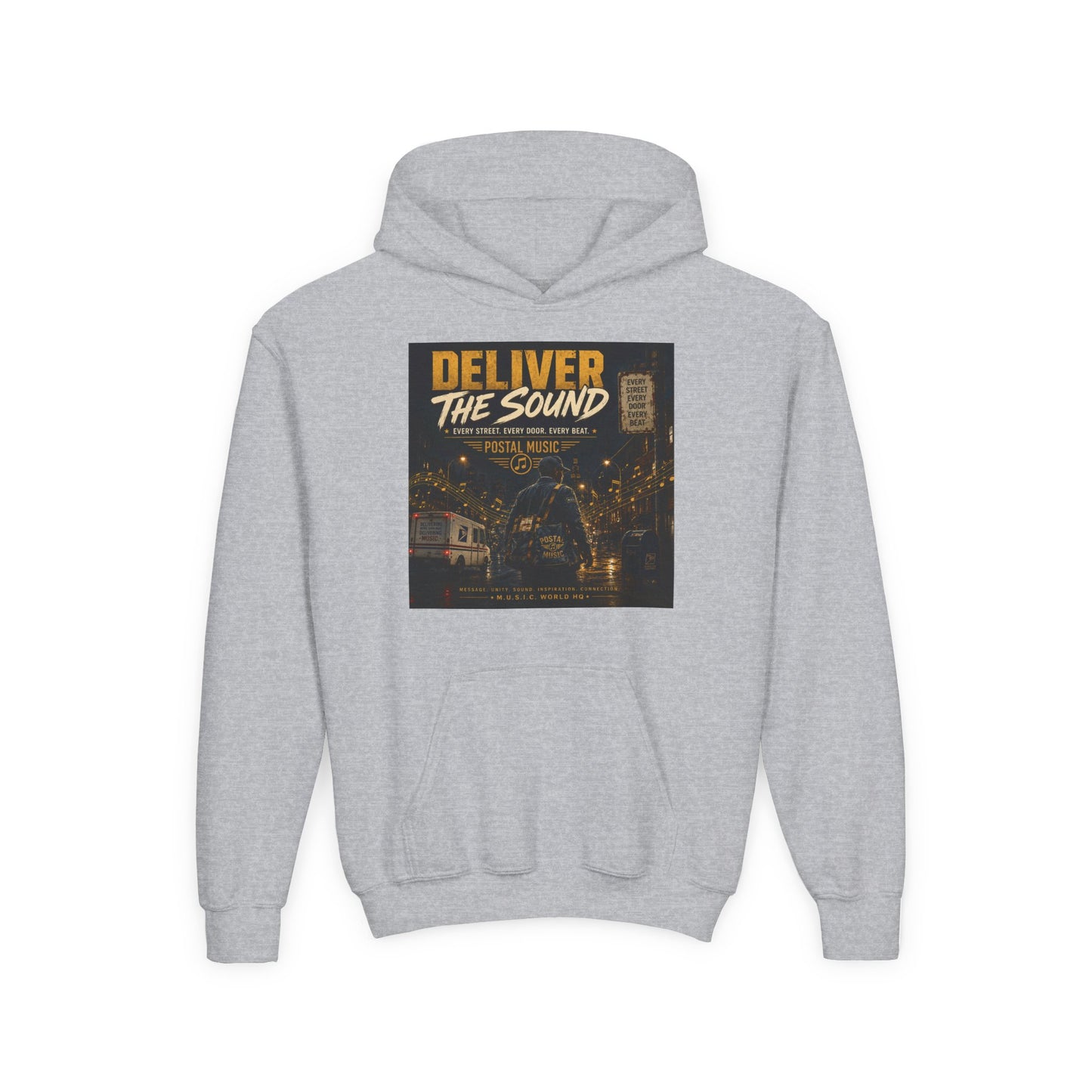 Postal Music — Deliver the Sound — Youth Hoodie