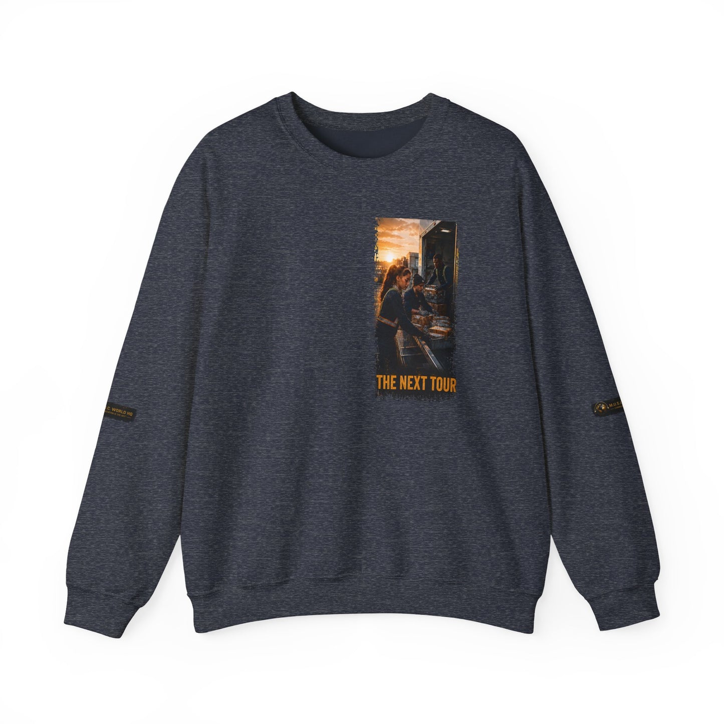 Postal Music — The Next Tour Core Crewneck Sweatshirt — Color Group 2 of 3