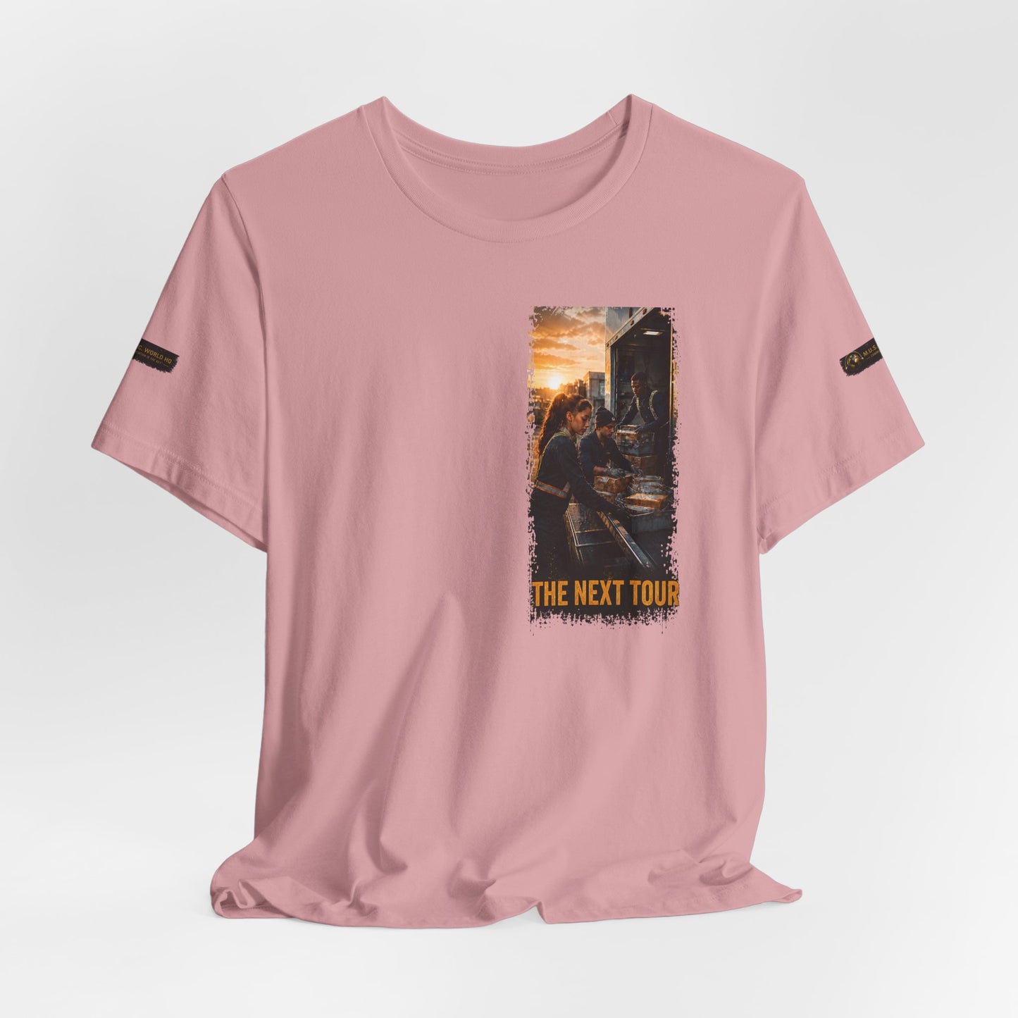 Postal Music — The Next Tour Premium Unisex T-Shirt — Color Group 9 of 11