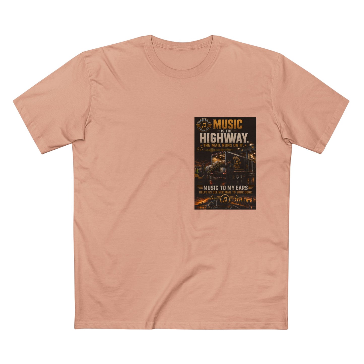 Postal Music — Music Is the Highway — Streetwear T-Shirt