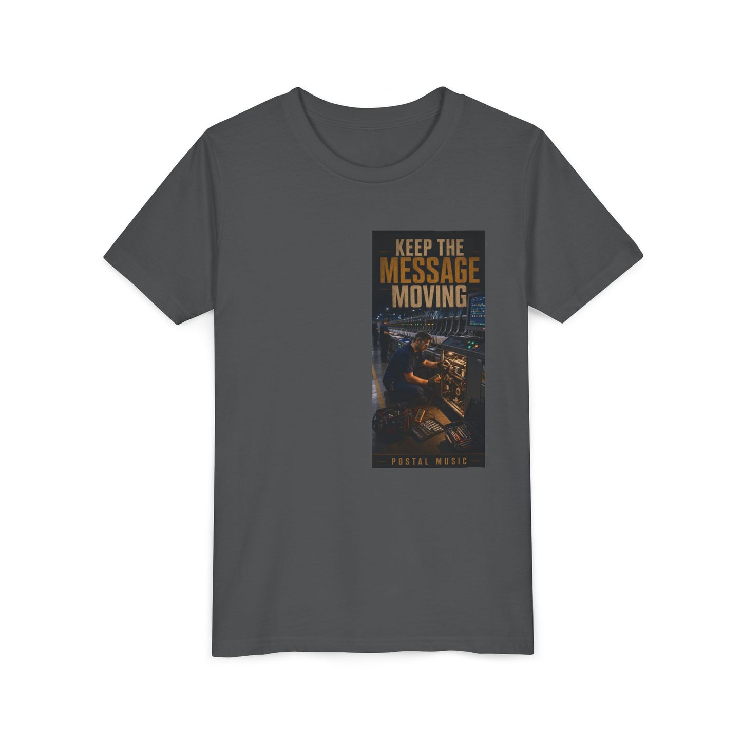 Postal Music — Keep the Message Moving — Youth T-Shirt