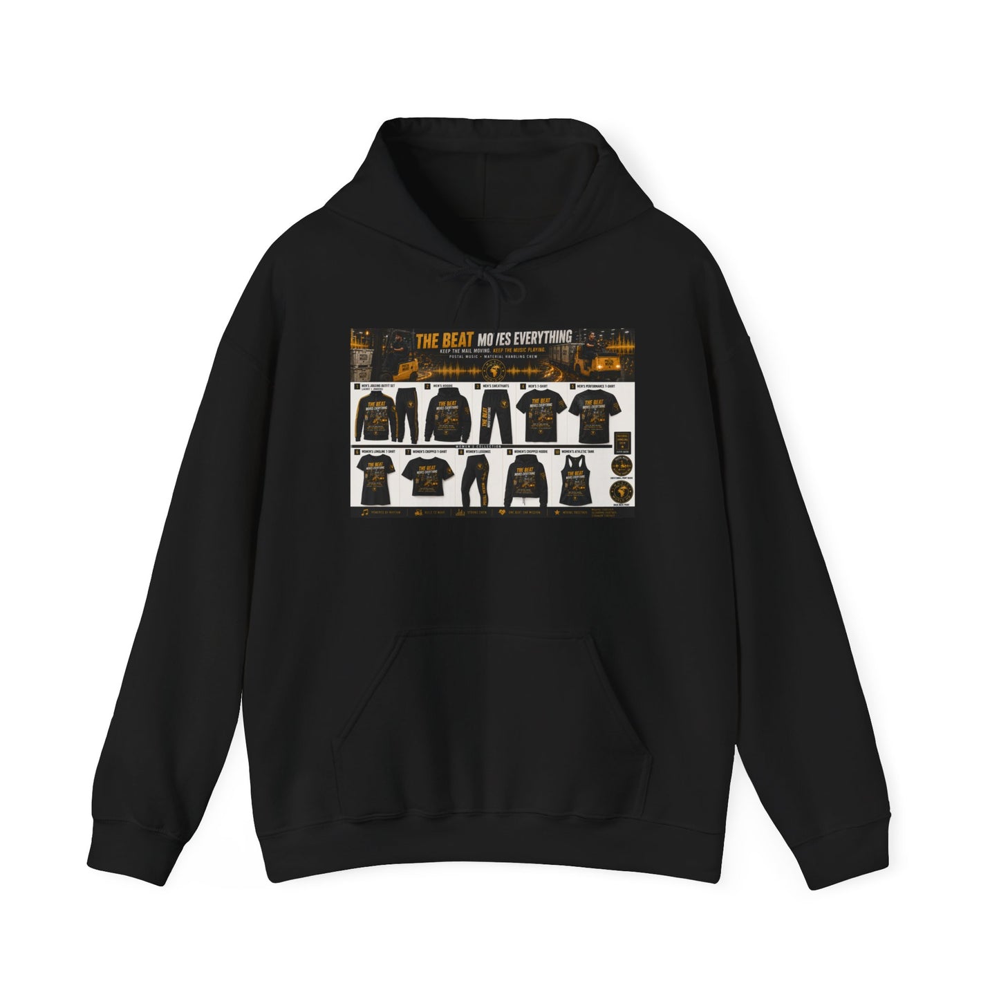 The Beat Moves Everything — Men's Hoodie | Postal Music
