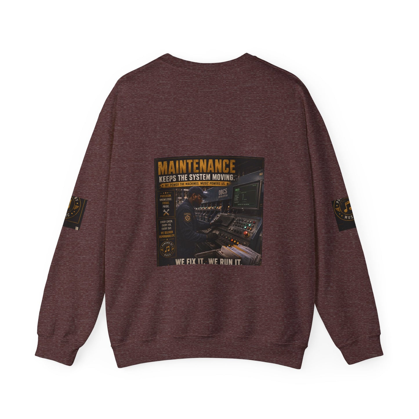 Postal Music — Maintenance Keeps the System Moving — Core Crewneck Sweatshirt