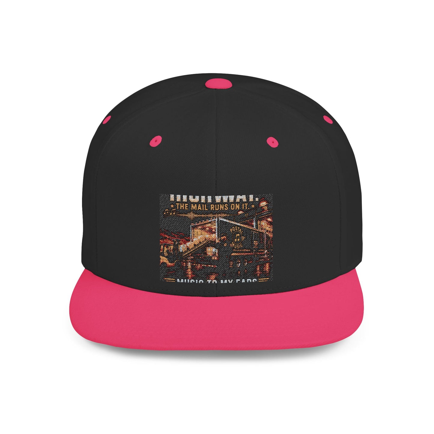 Postal Music — Music Is the Highway — Flat-Bill Snapback