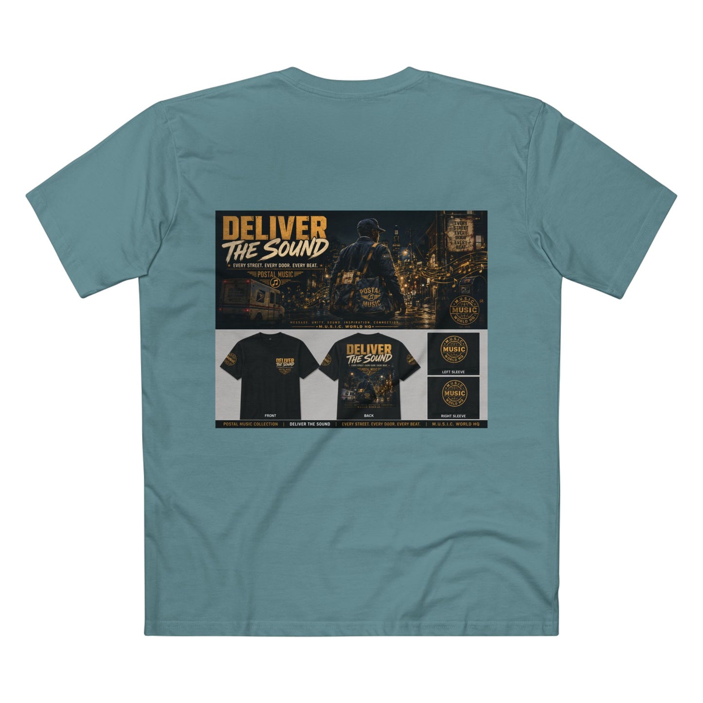 Postal Music — Deliver the Sound — Streetwear T-Shirt