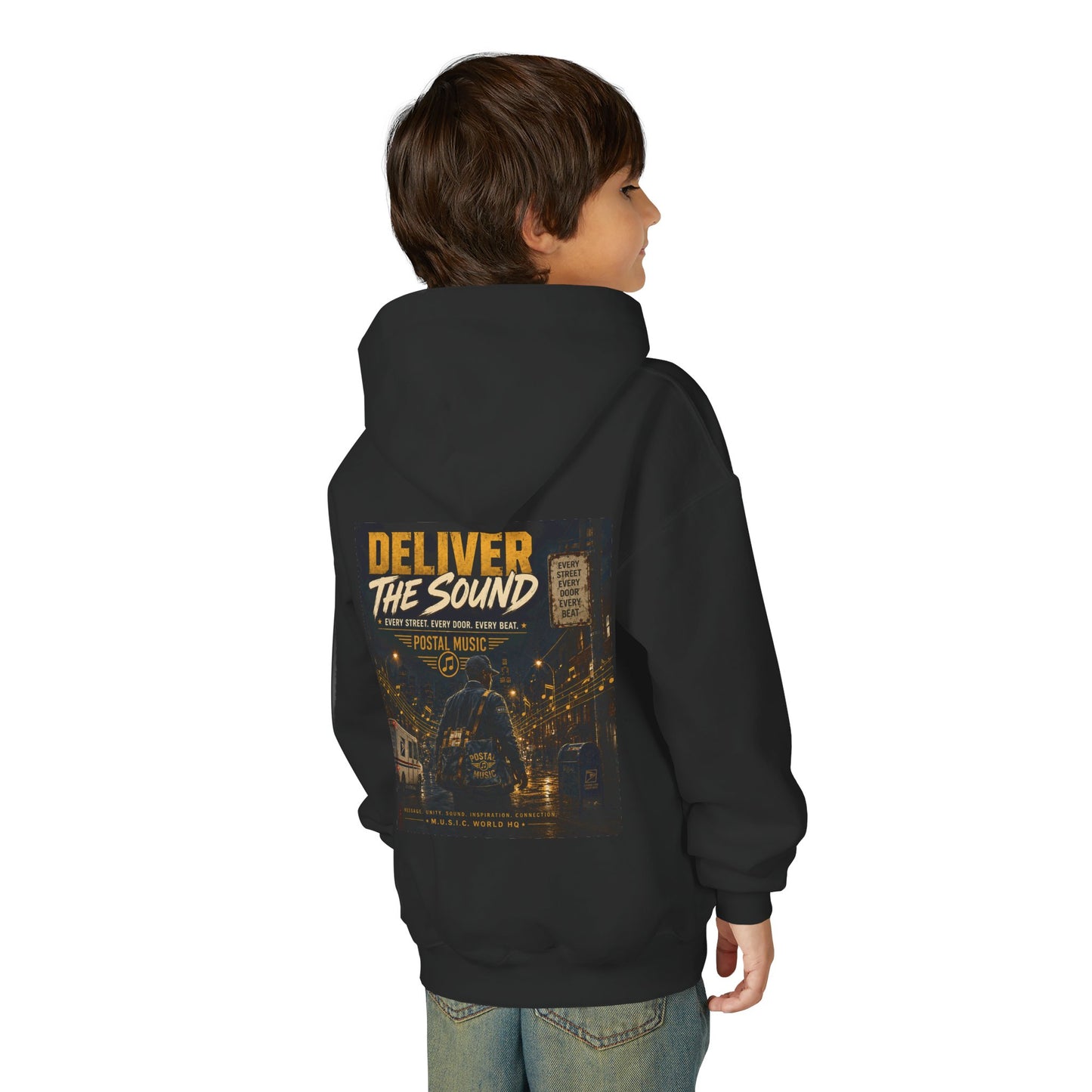 Postal Music — Deliver the Sound — Youth Hoodie