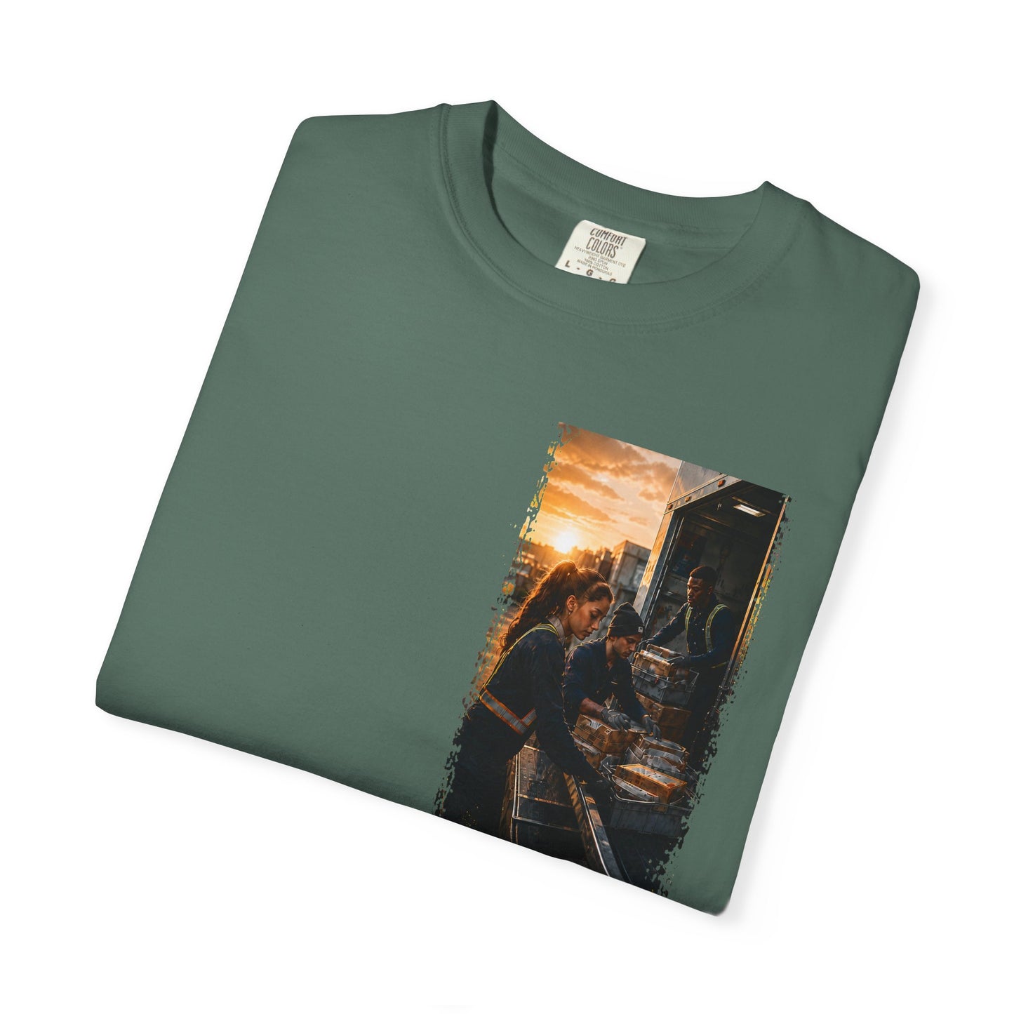 Postal Music — The Next Tour Garment-Dyed T-Shirt — Color Group 1 of 4