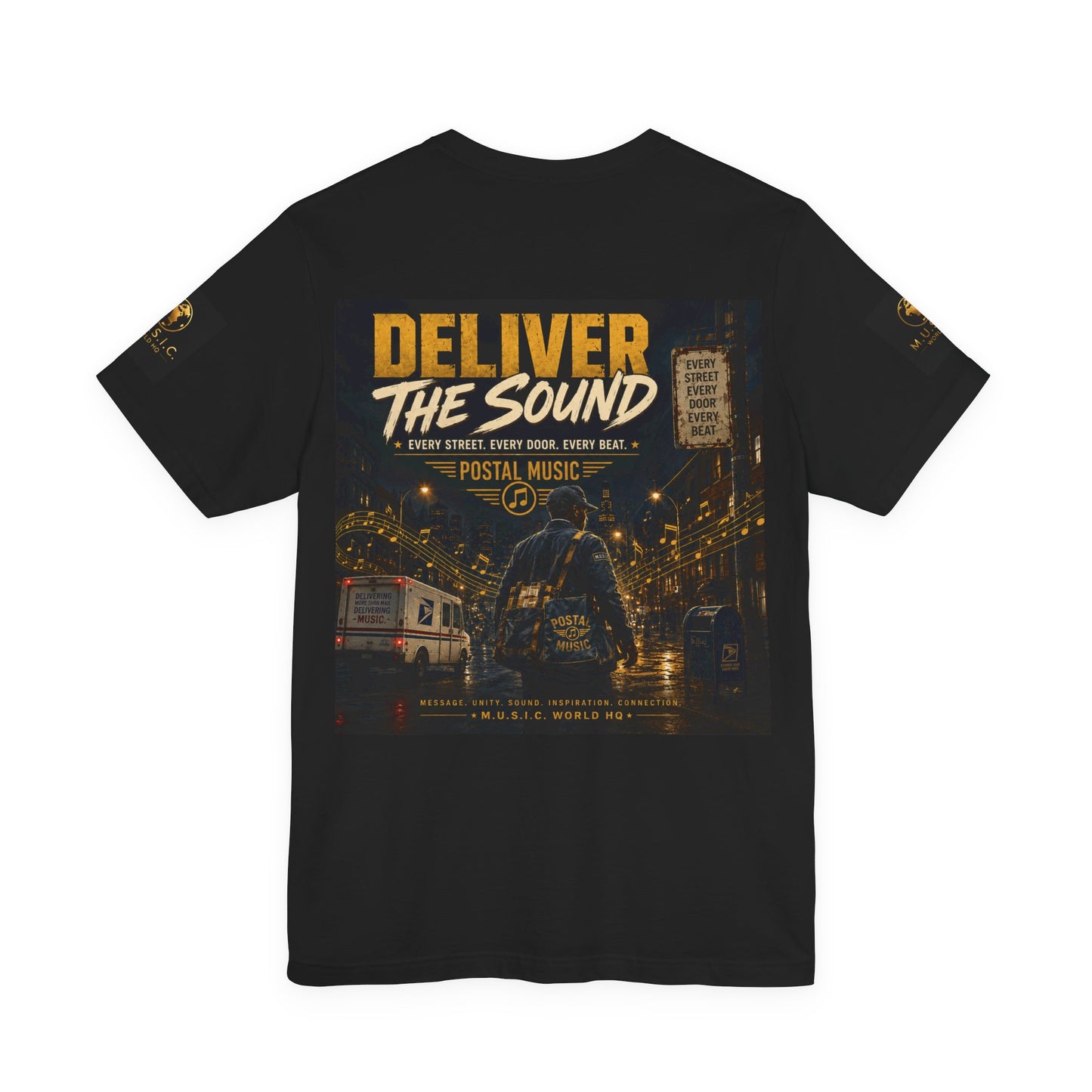 Postal Music — Deliver the Sound — Premium Unisex T-Shirt