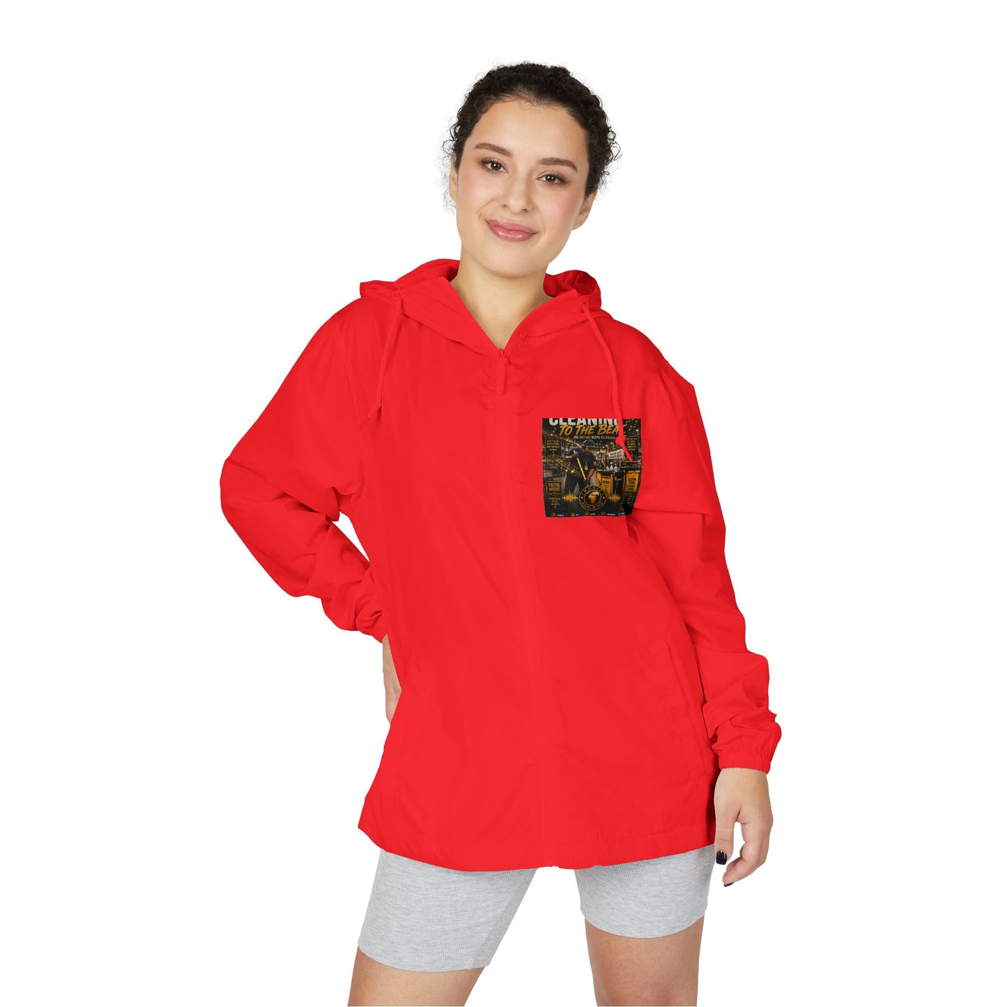 Cleaning to the Beat — Athletic Track Jacket