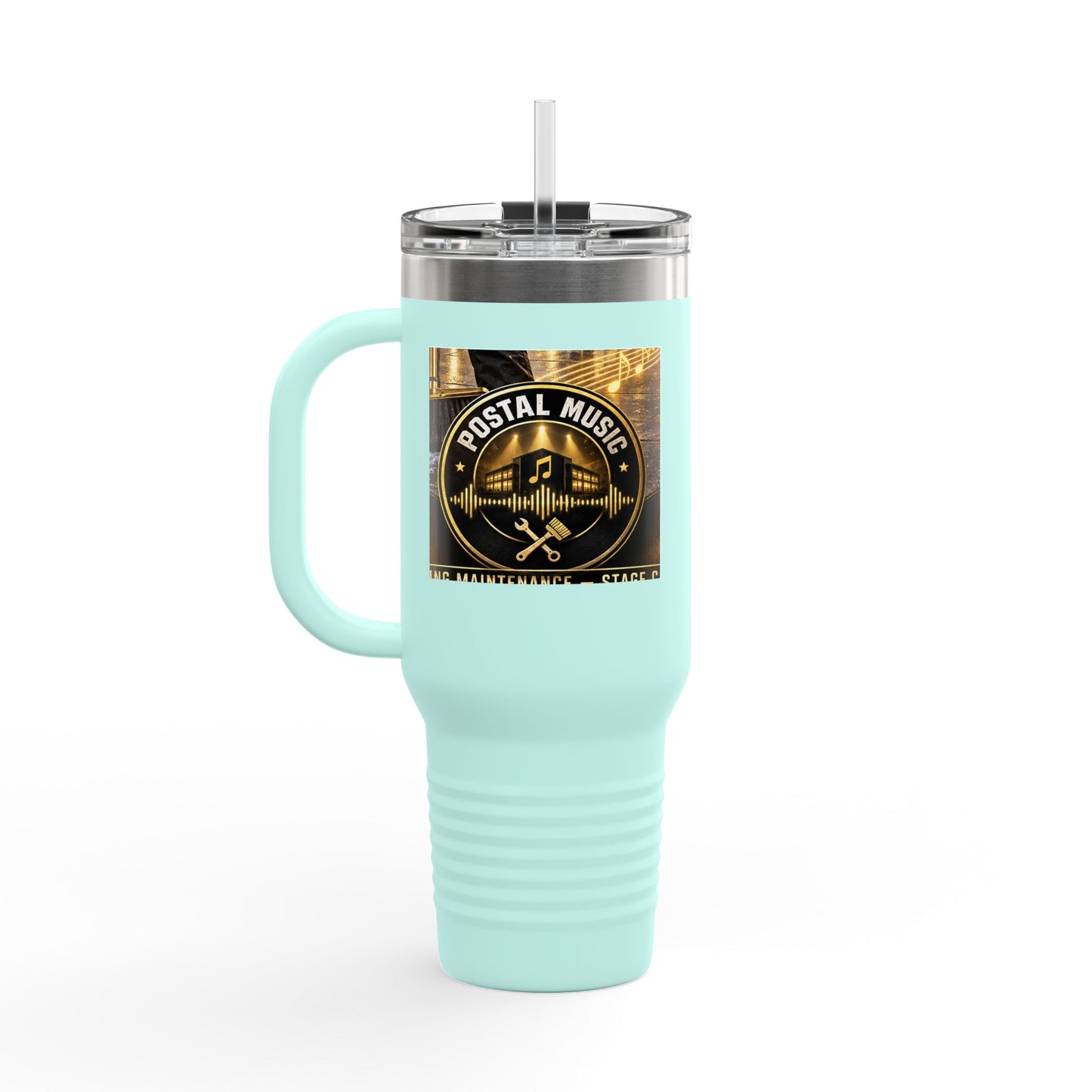Postal Music - We Set the Stage - Insulated Travel Mug 40oz