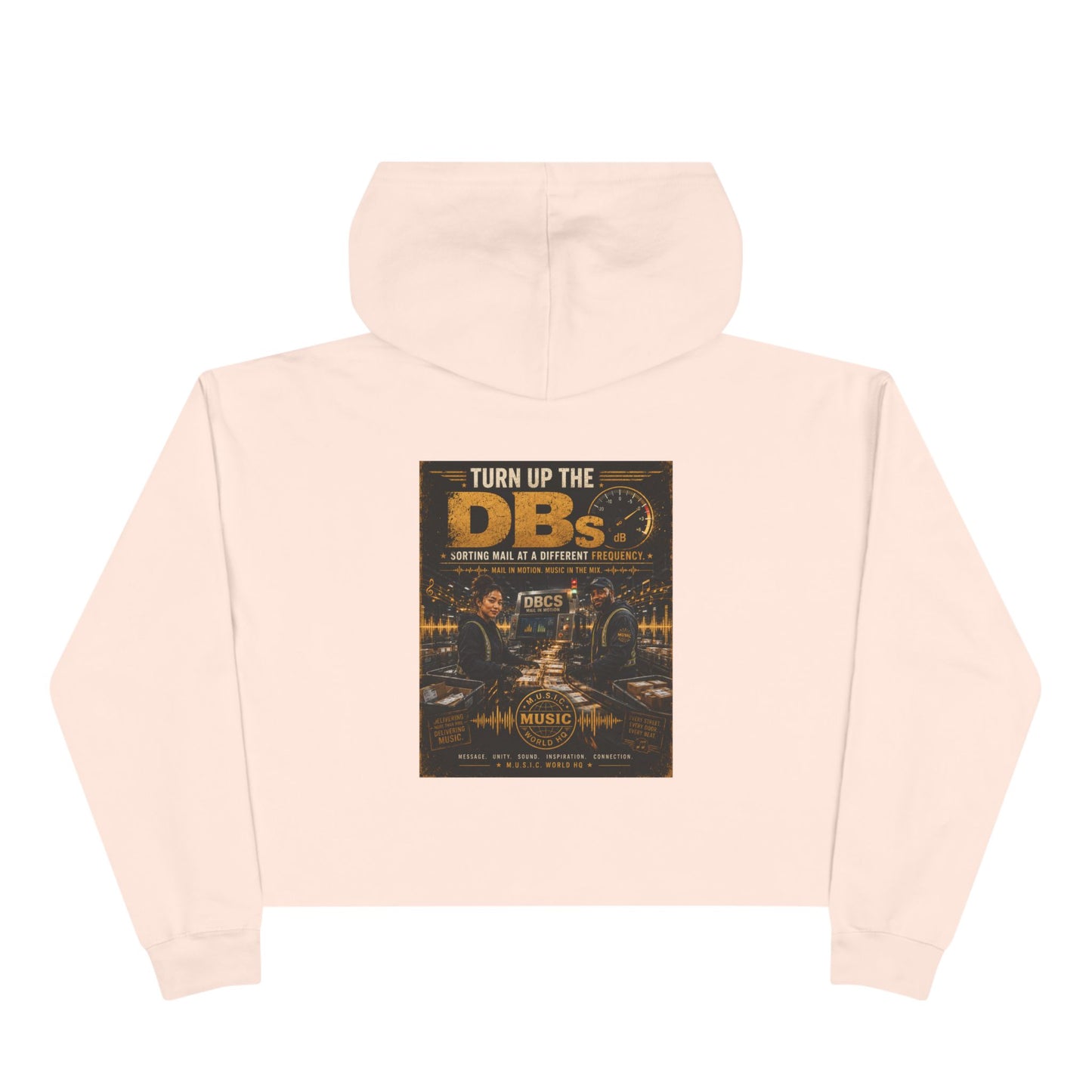 Turn Up the DBs — Women's Crop Hoodie (Matching Set Top)