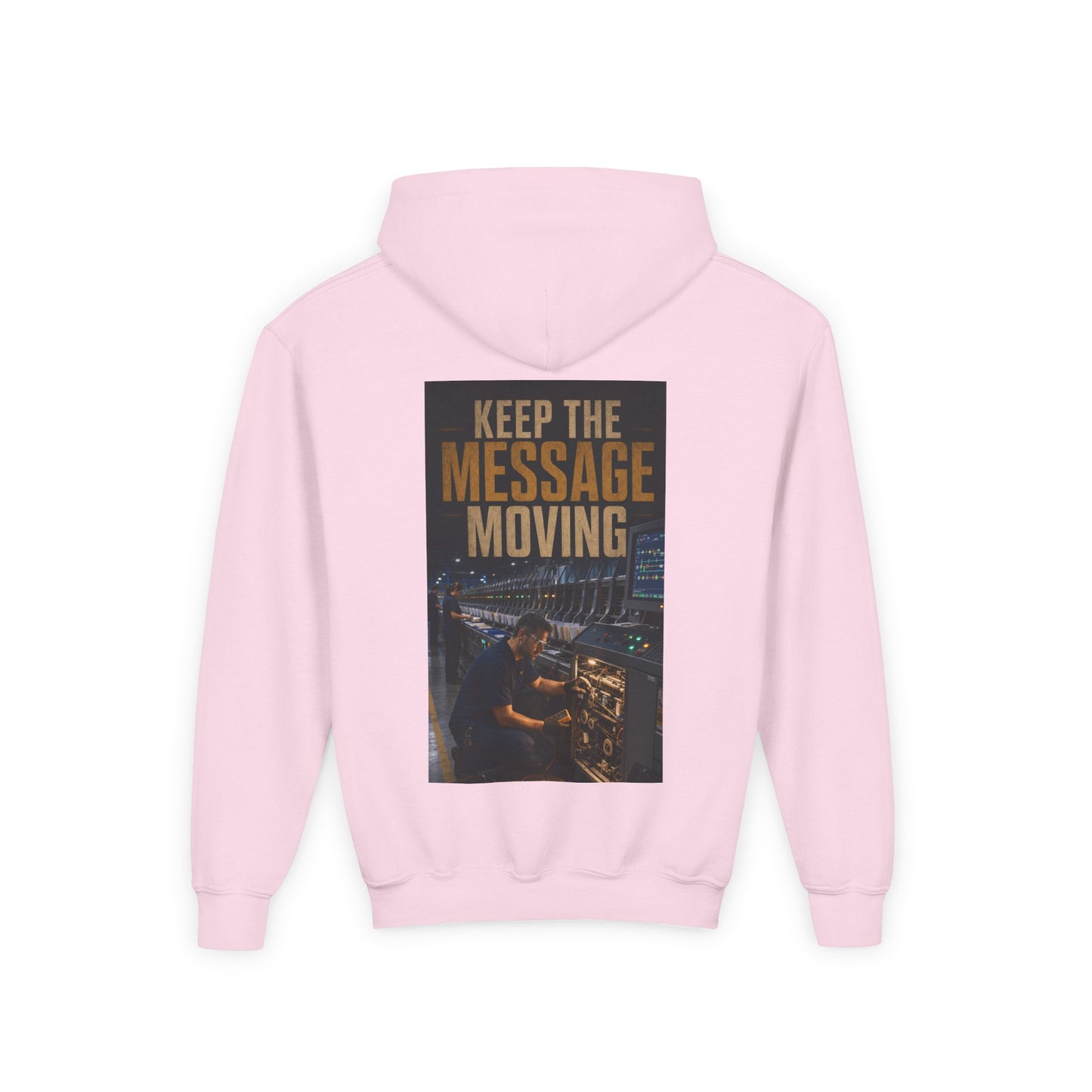 Postal Music — Keep the Message Moving — Youth Hoodie