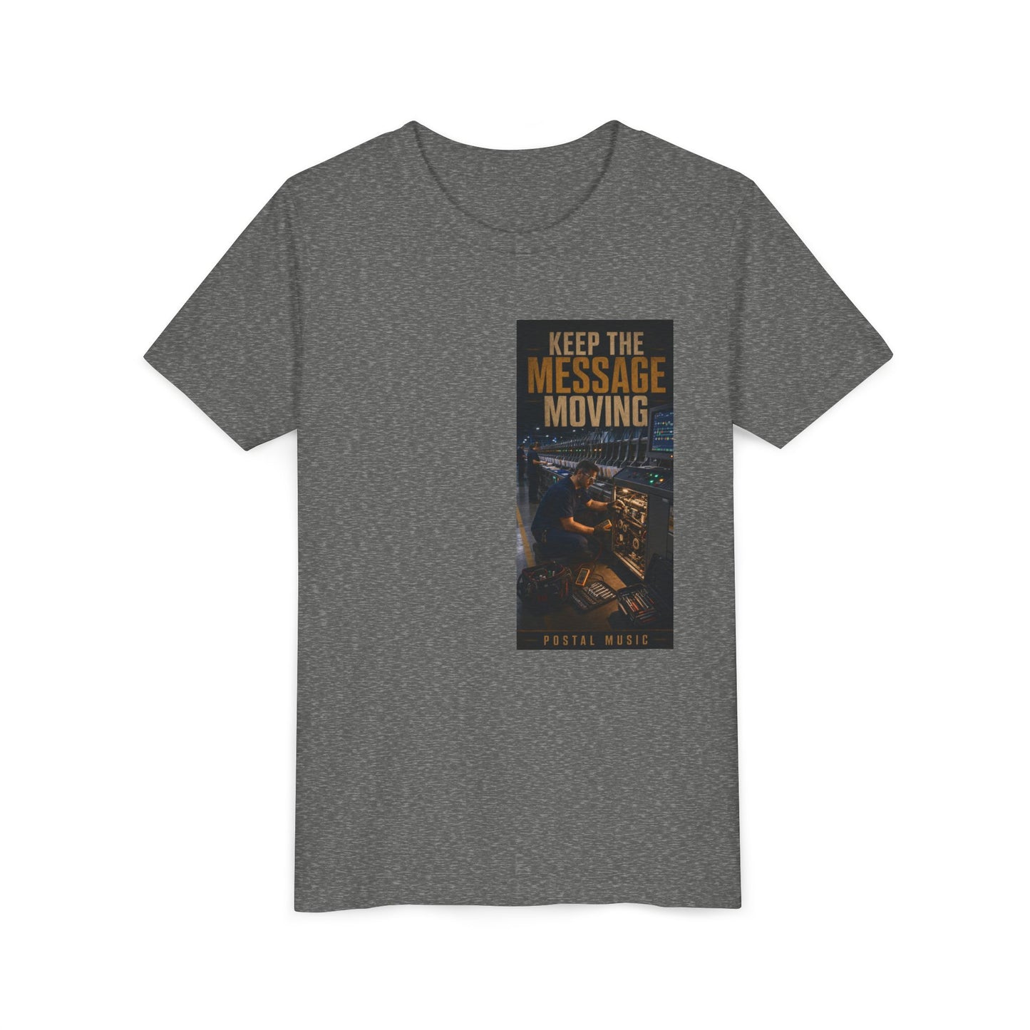 Postal Music — Keep the Message Moving — Youth T-Shirt