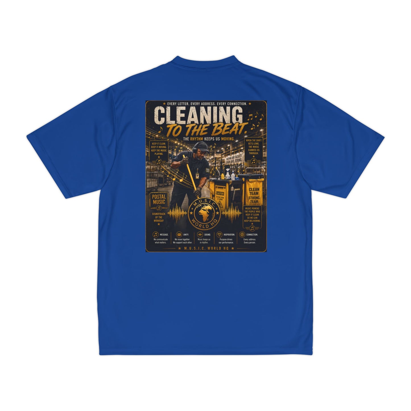 Cleaning to the Beat — Performance T-Shirt