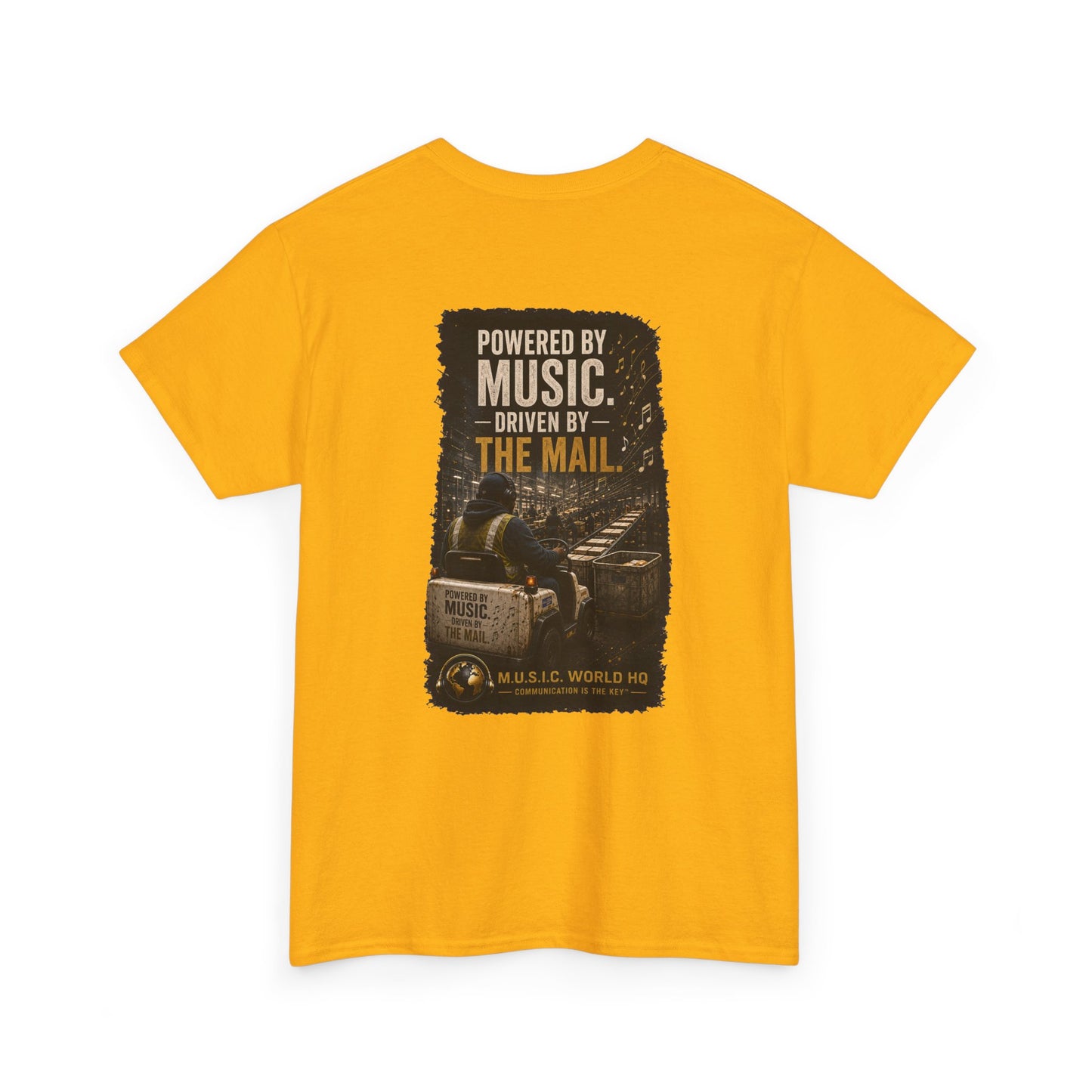 Postal Music - Powered by Music Premium T-Shirt - Colorways B