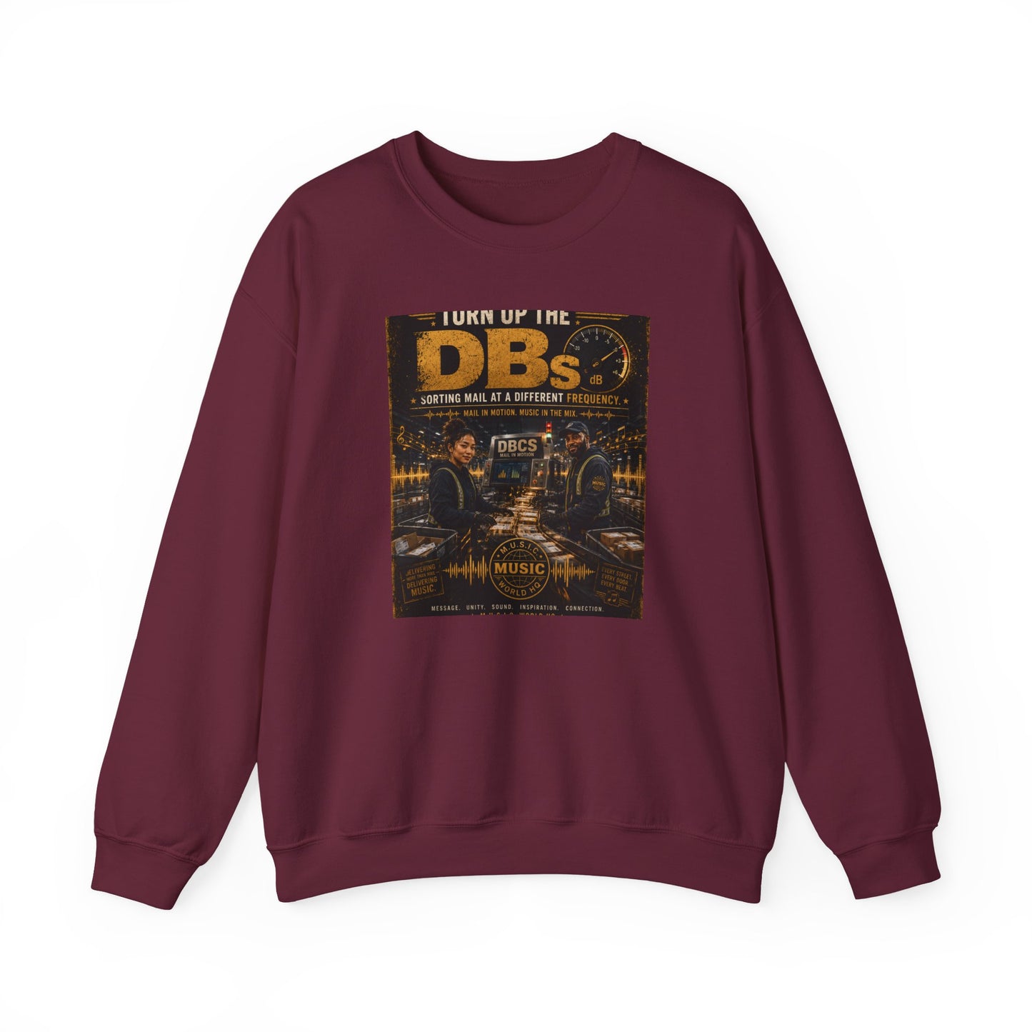 Turn Up the DBs — Men's Crewneck Sweatshirt (Jogger Set Top)