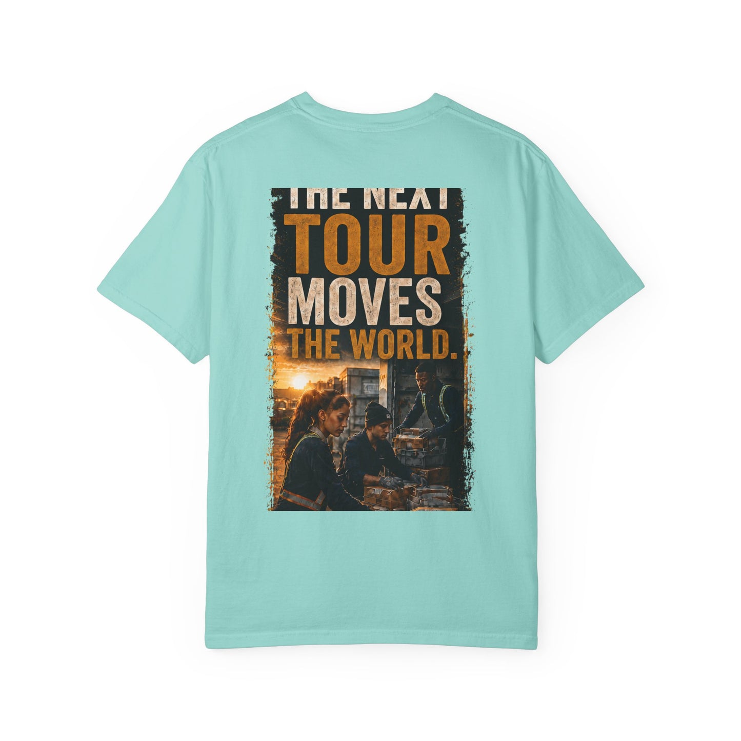 Postal Music — The Next Tour Garment-Dyed T-Shirt — Color Group 1 of 4