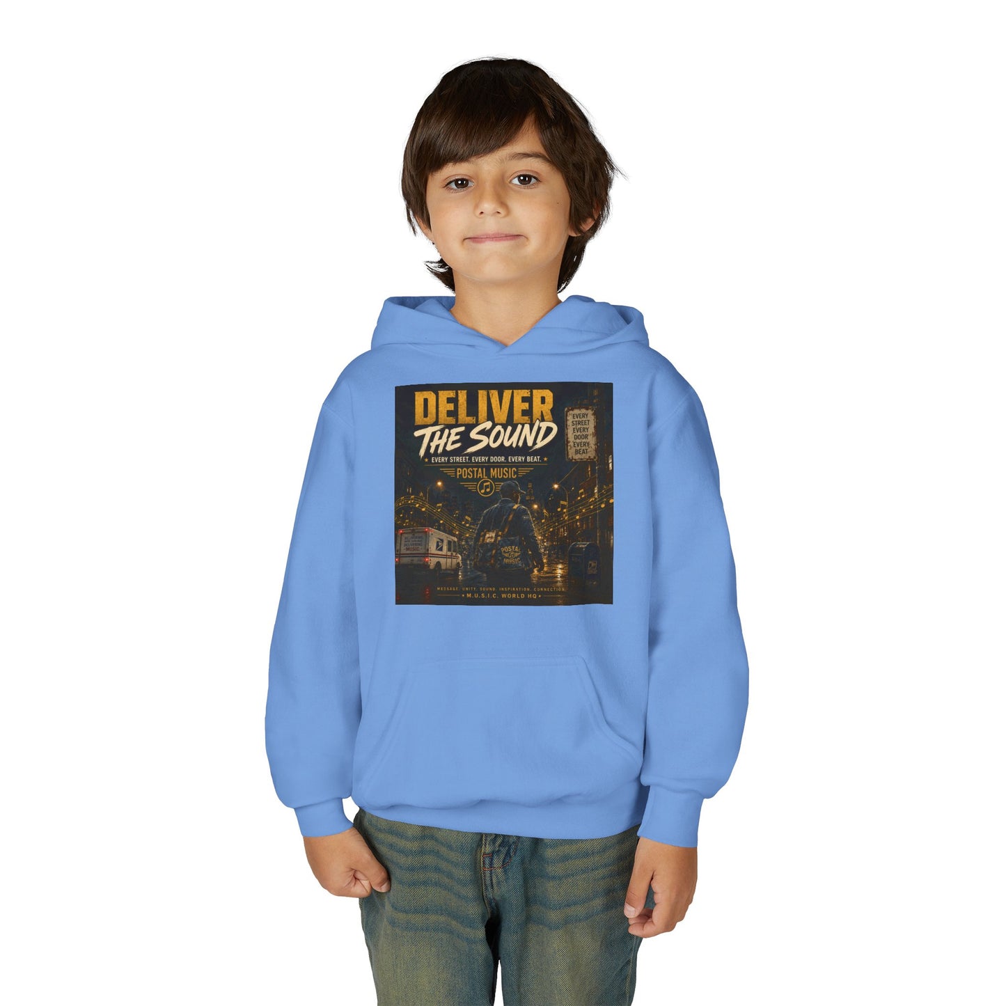 Postal Music — Deliver the Sound — Youth Hoodie