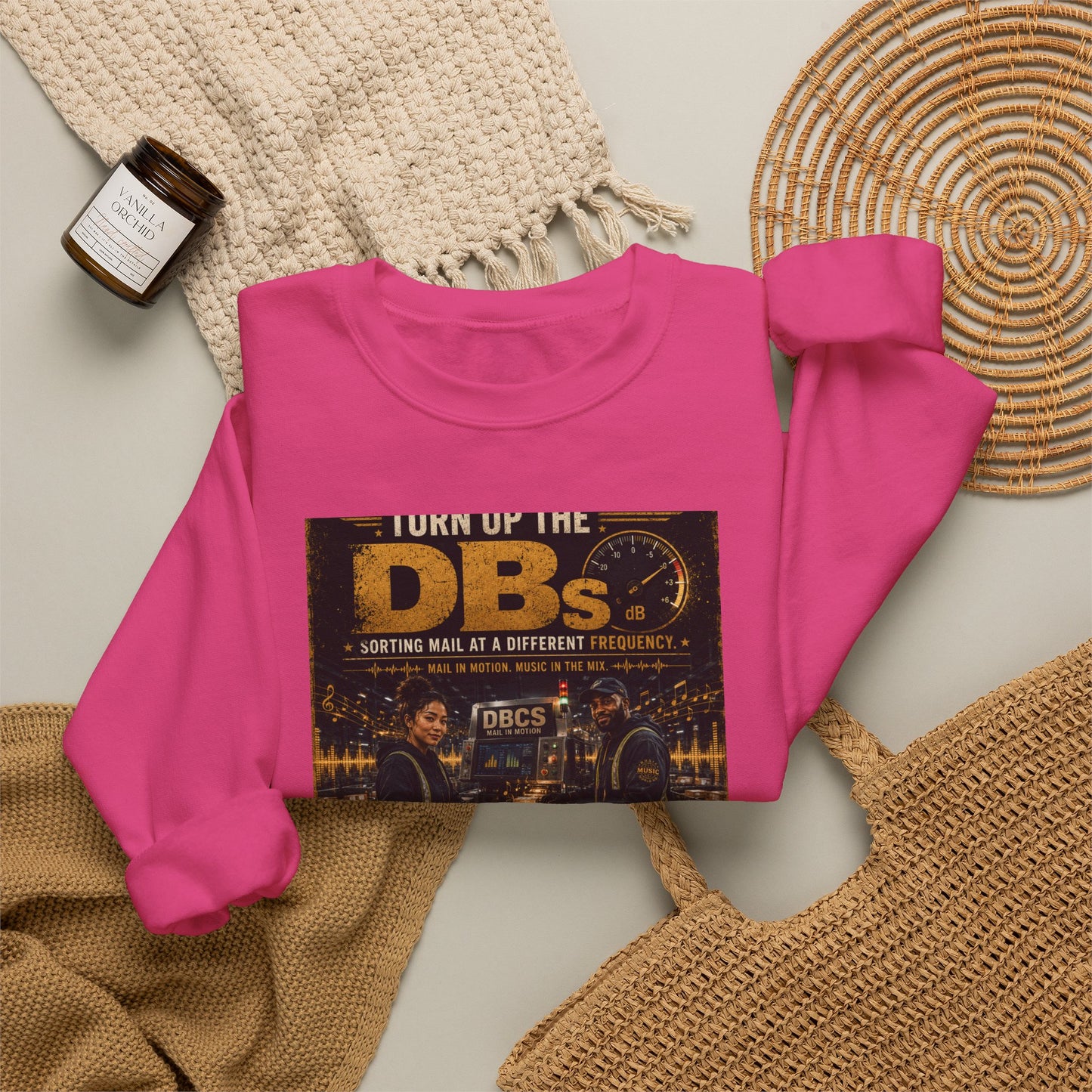 Turn Up the DBs — Men's Crewneck Sweatshirt (Jogger Set Top)