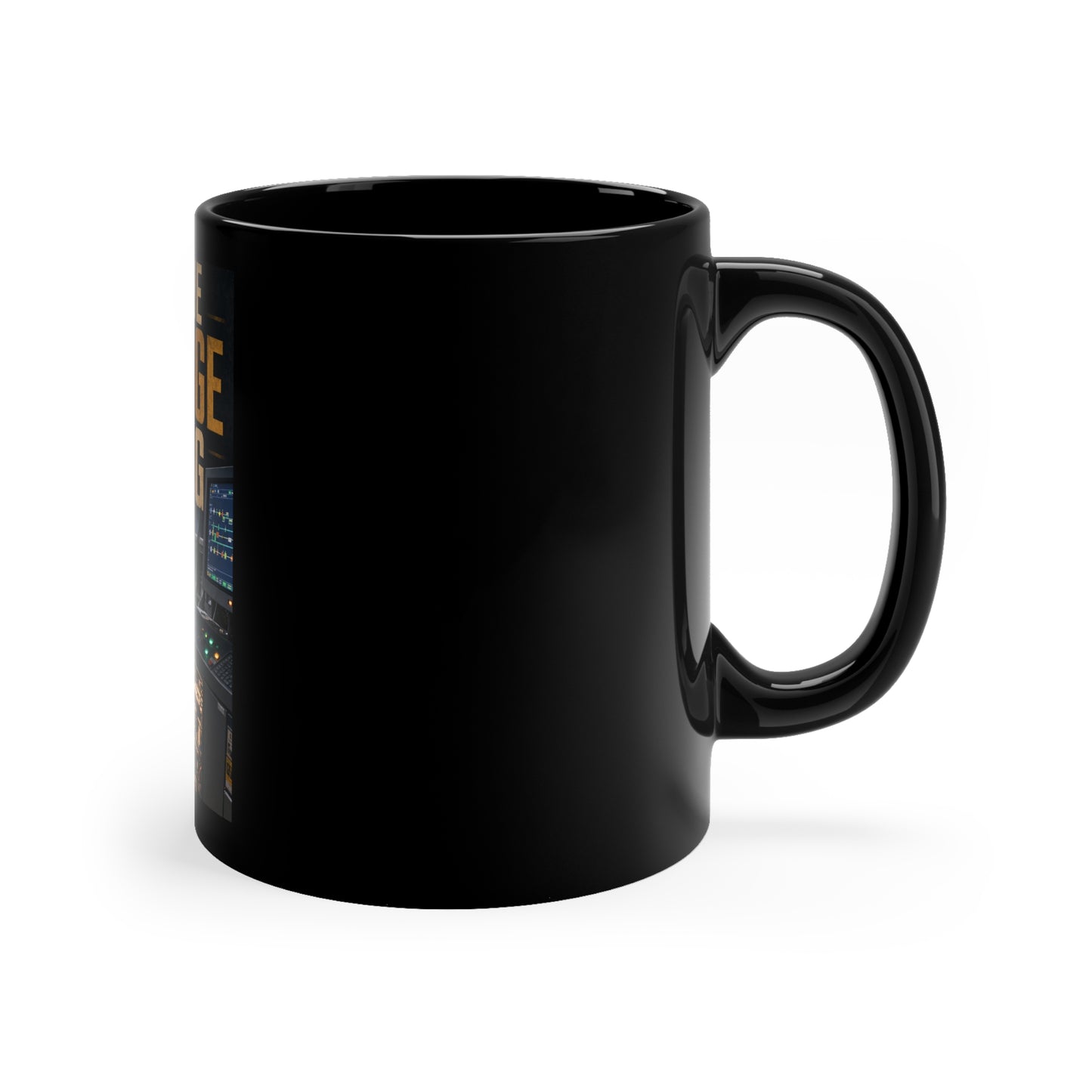 Postal Music — Keep the Message Moving — Black Coffee Mug 11oz
