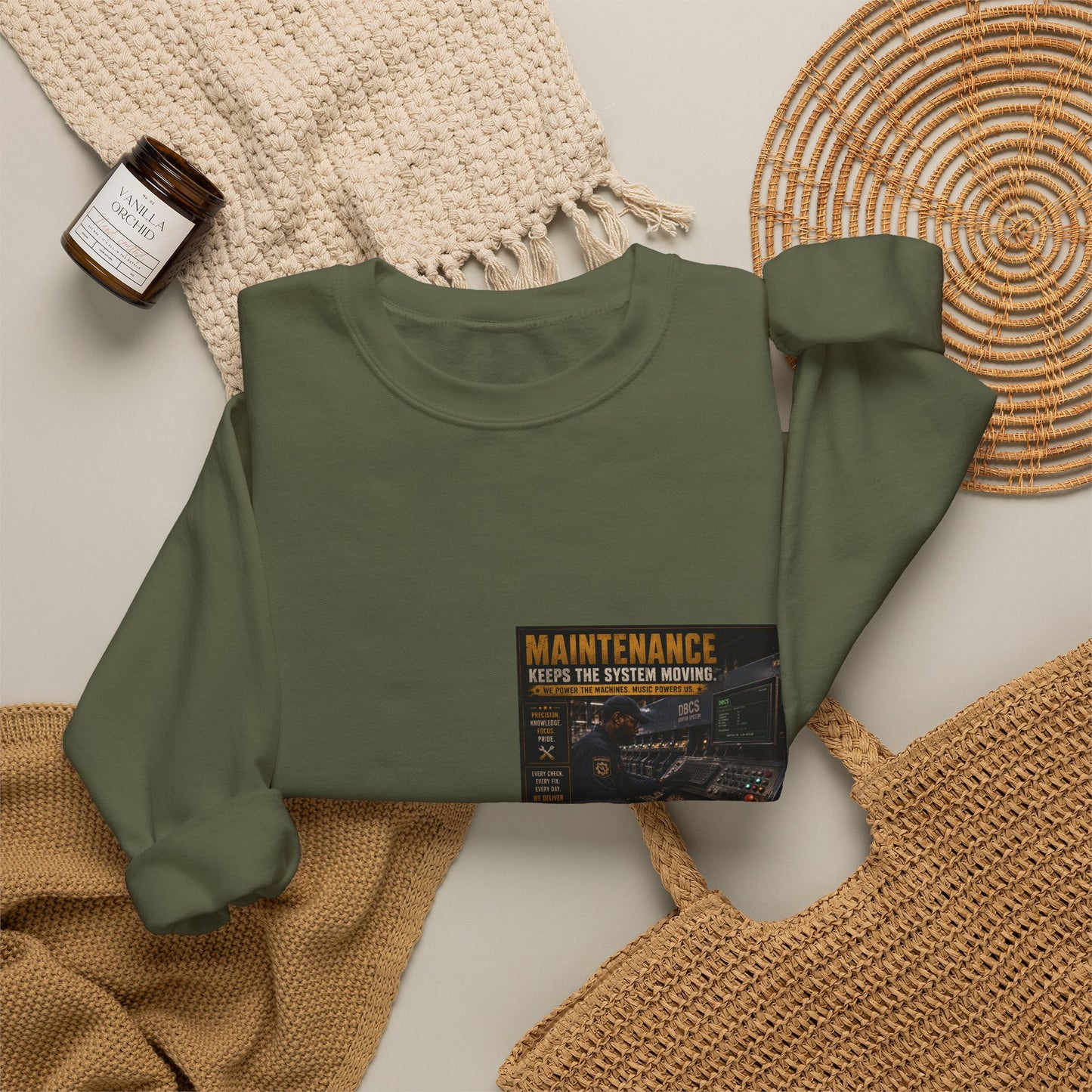 Postal Music — Maintenance Keeps the System Moving — Core Crewneck Sweatshirt