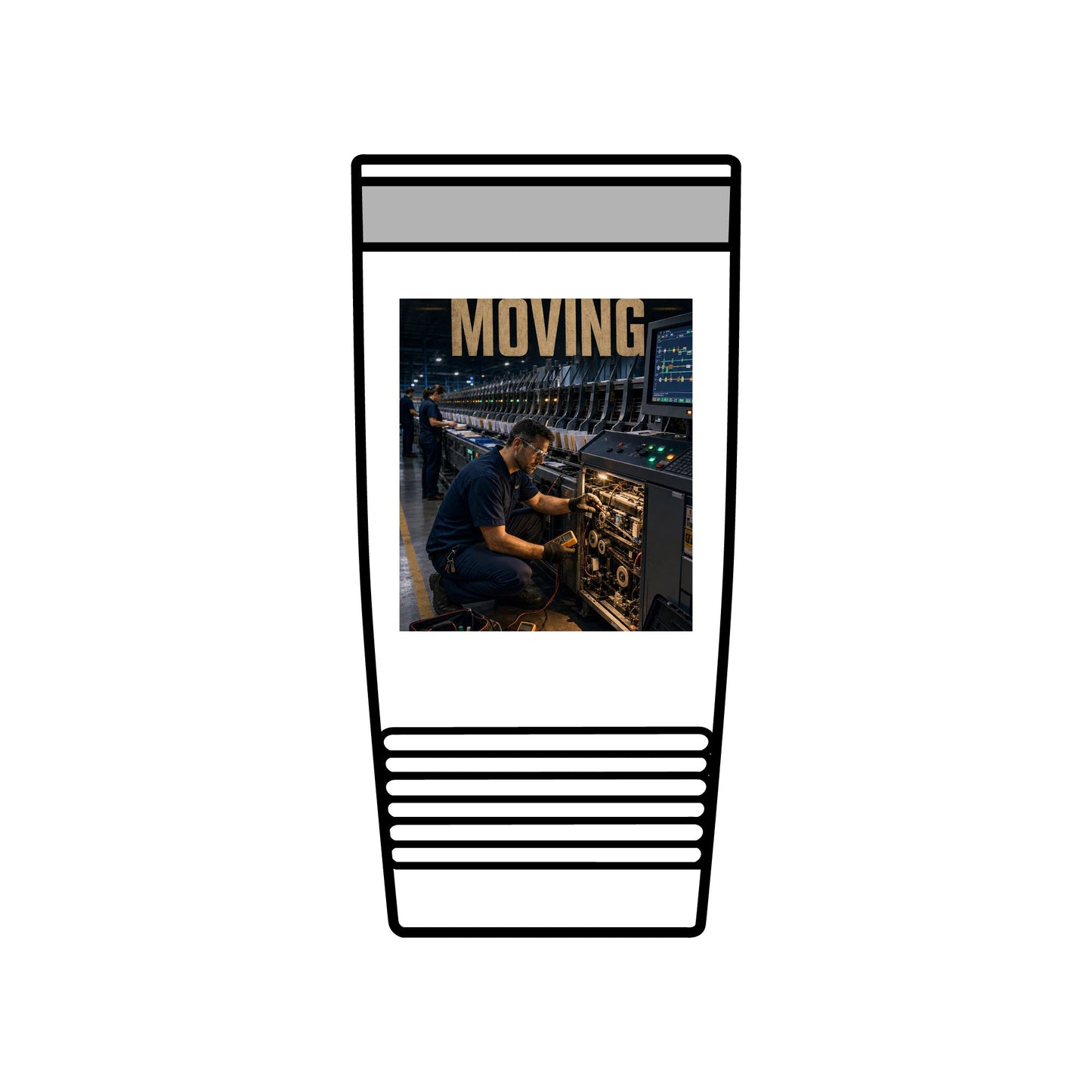 Postal Music — Keep the Message Moving — Insulated Tumbler 20oz
