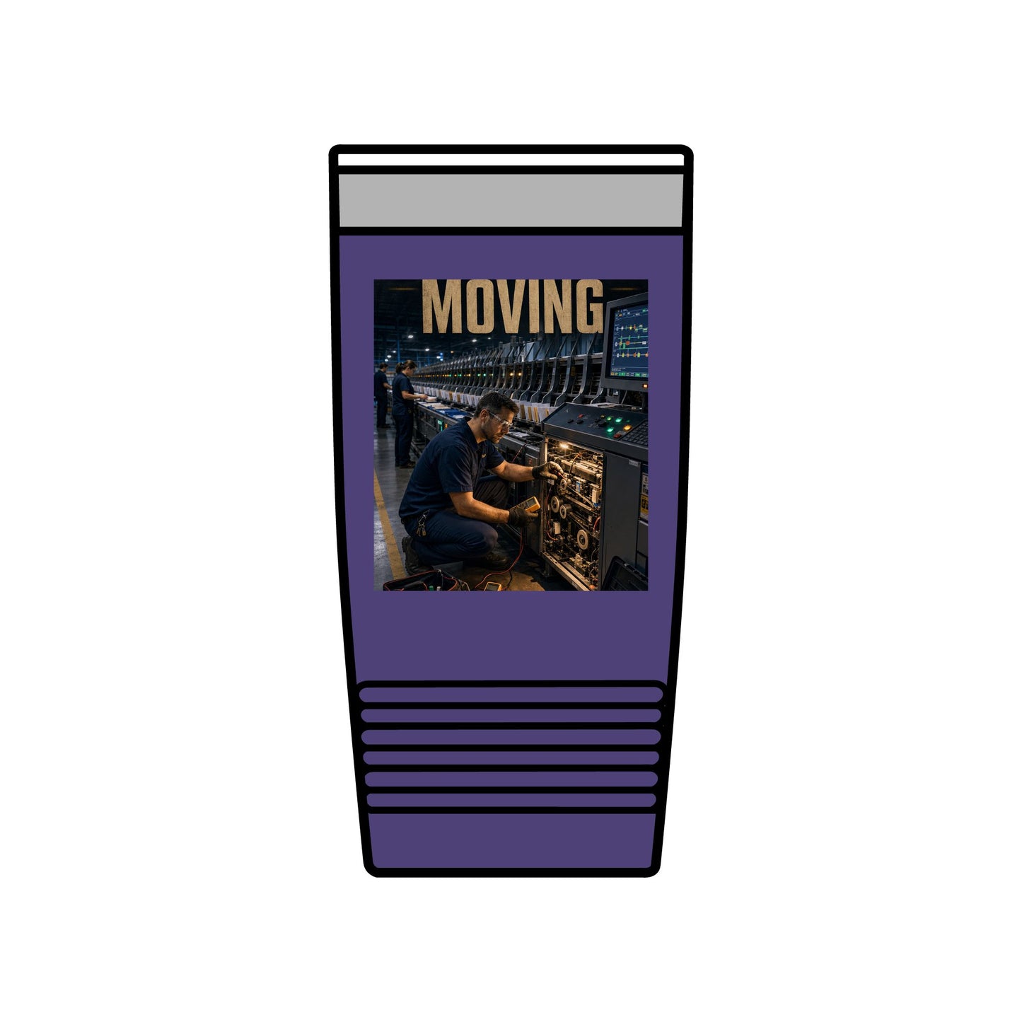 Postal Music — Keep the Message Moving — Insulated Tumbler 20oz