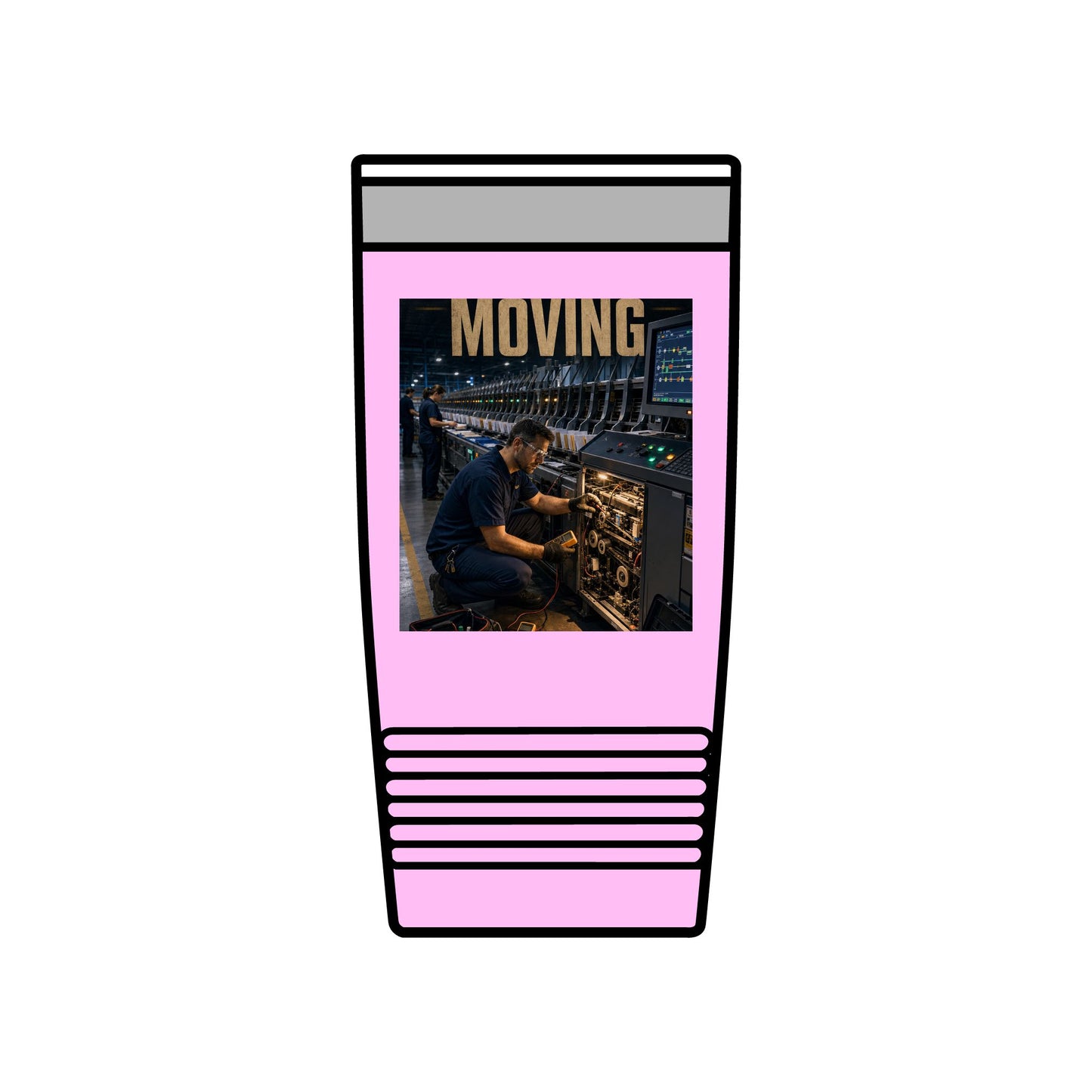 Postal Music — Keep the Message Moving — Insulated Tumbler 20oz