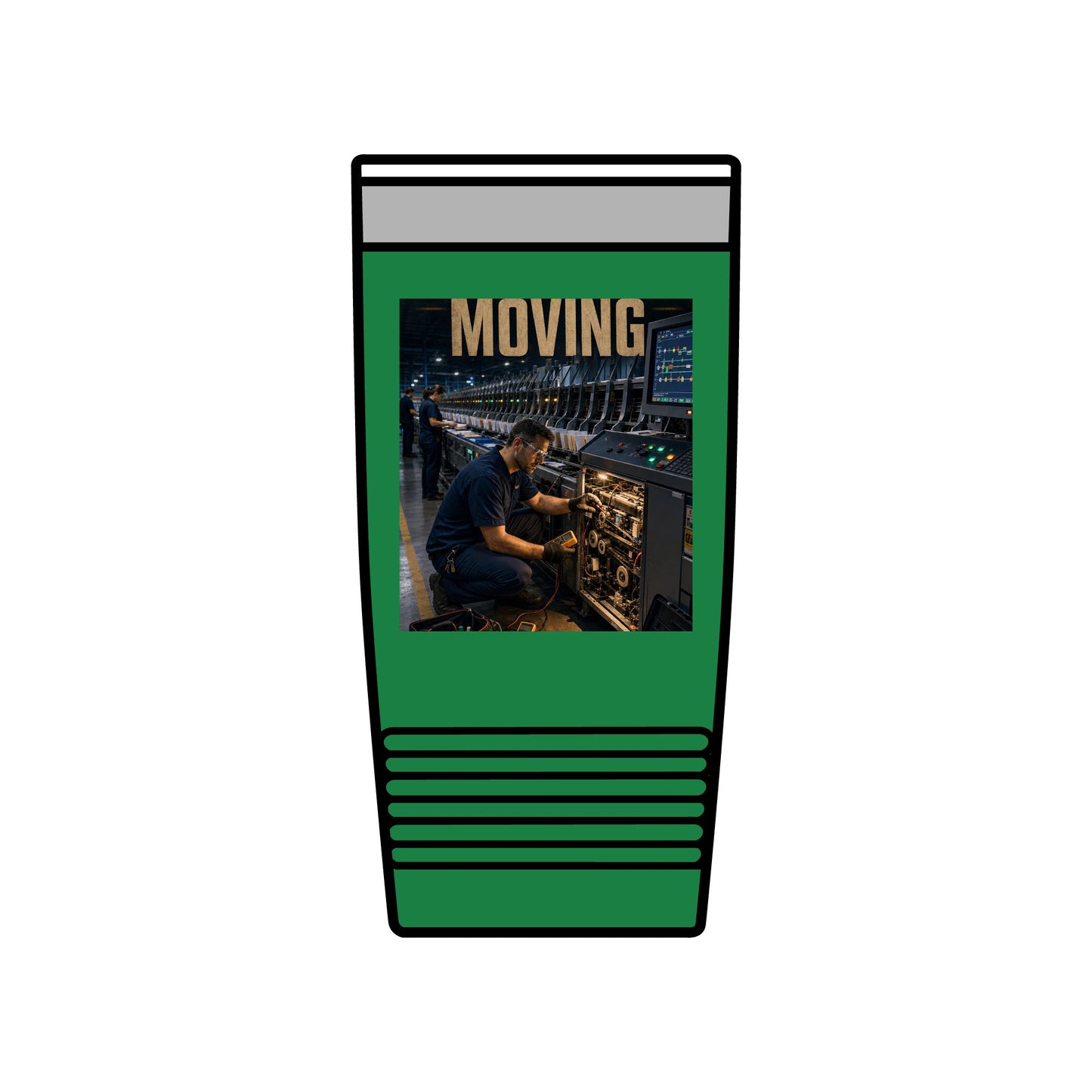 Postal Music — Keep the Message Moving — Insulated Tumbler 20oz