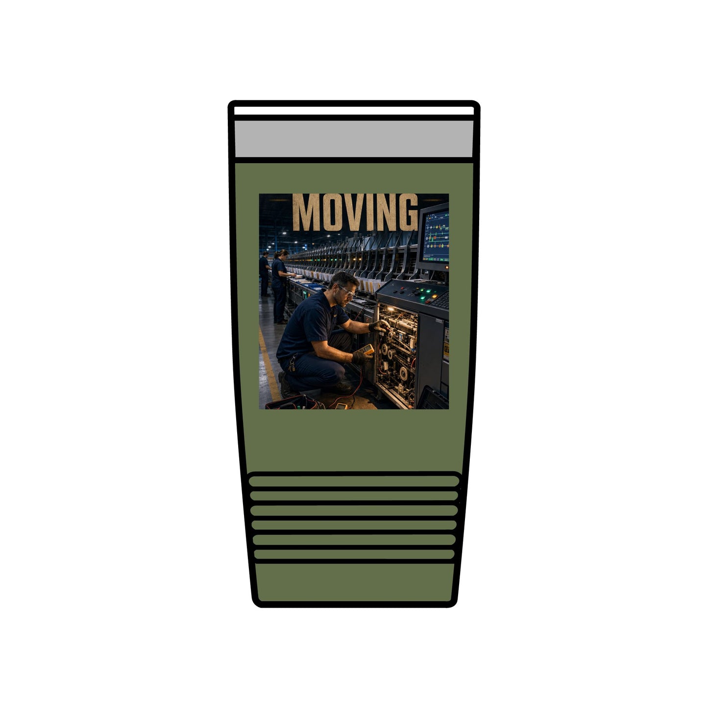 Postal Music — Keep the Message Moving — Insulated Tumbler 20oz