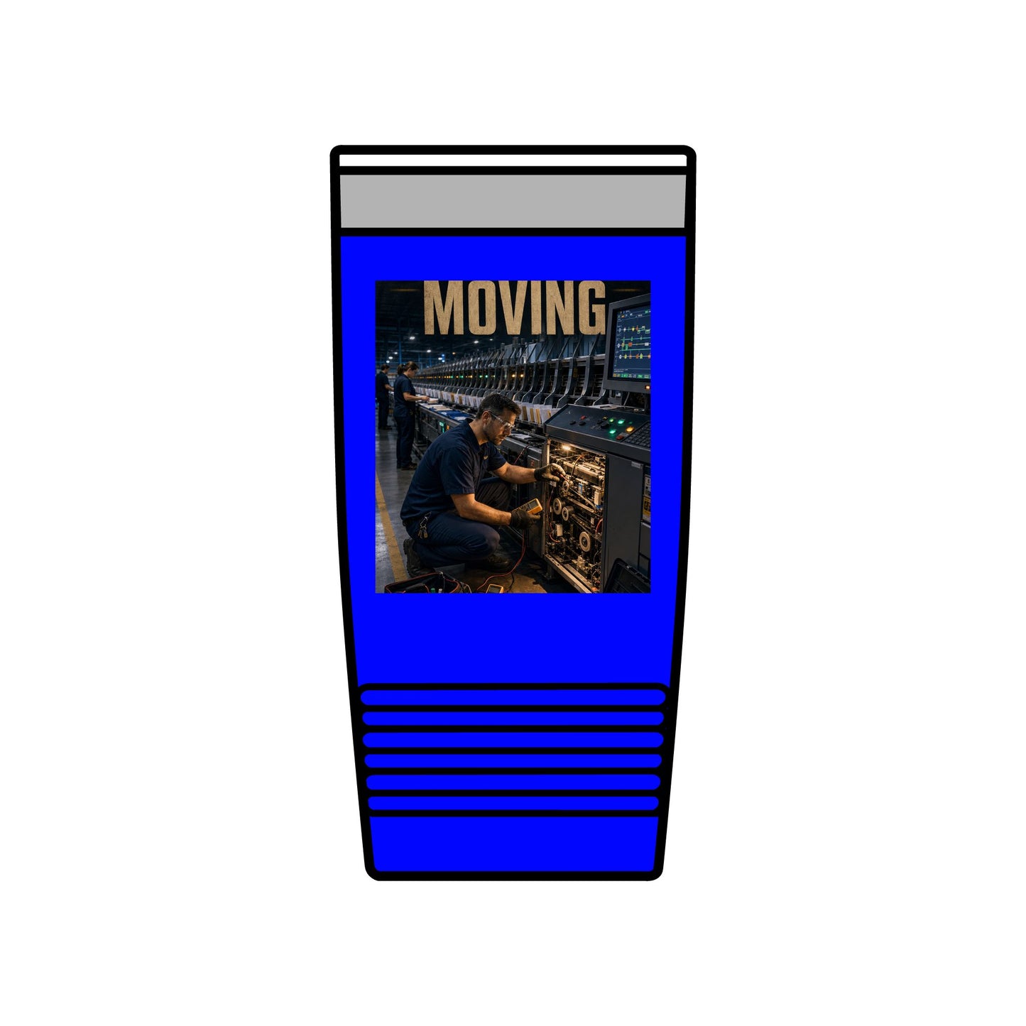 Postal Music — Keep the Message Moving — Insulated Tumbler 20oz