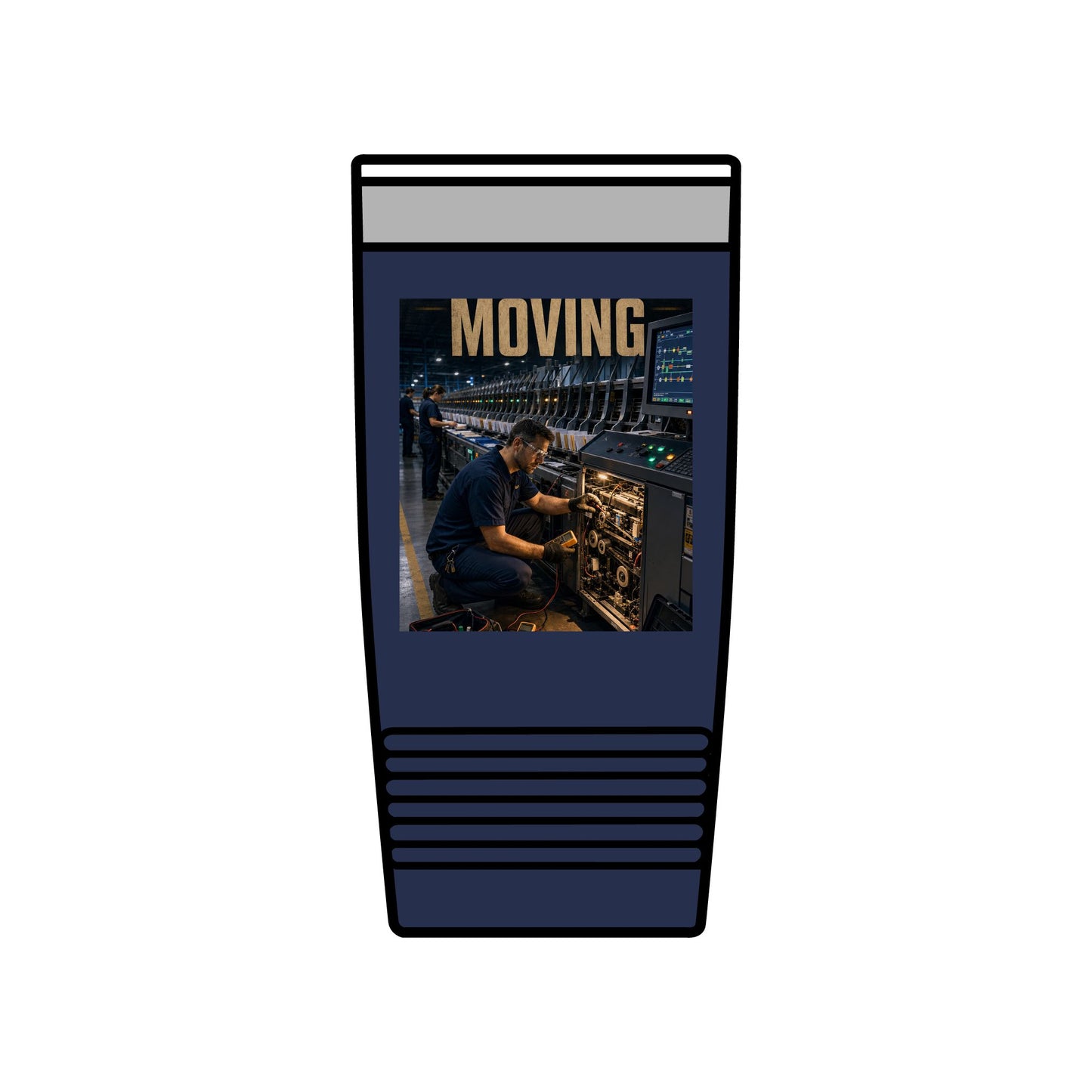 Postal Music — Keep the Message Moving — Insulated Tumbler 20oz