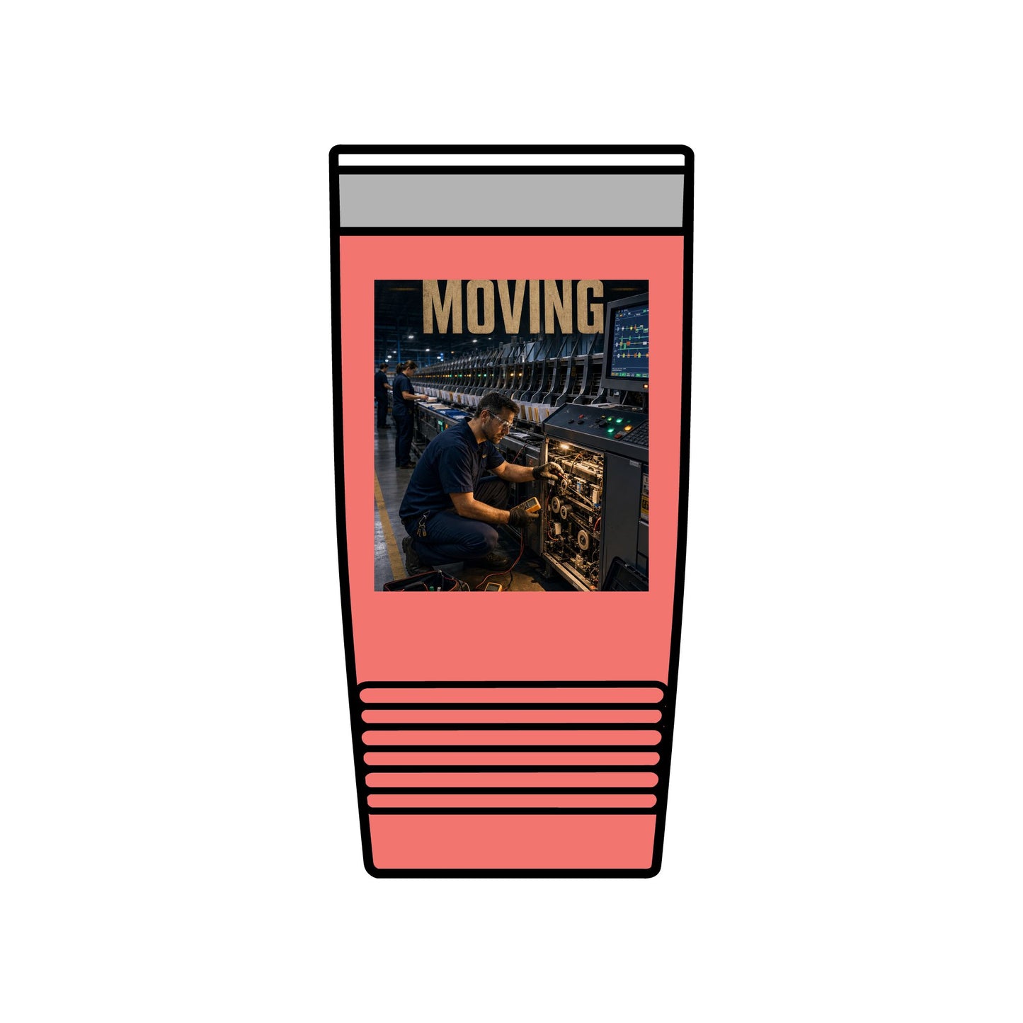 Postal Music — Keep the Message Moving — Insulated Tumbler 20oz