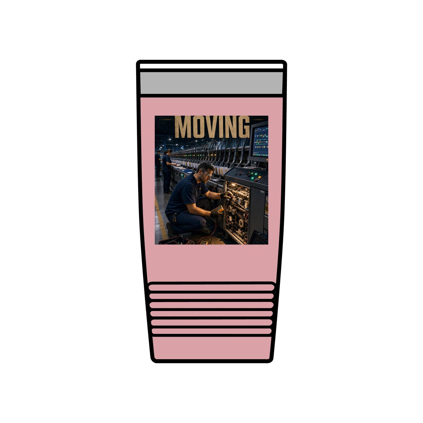 Postal Music — Keep the Message Moving — Insulated Tumbler 20oz