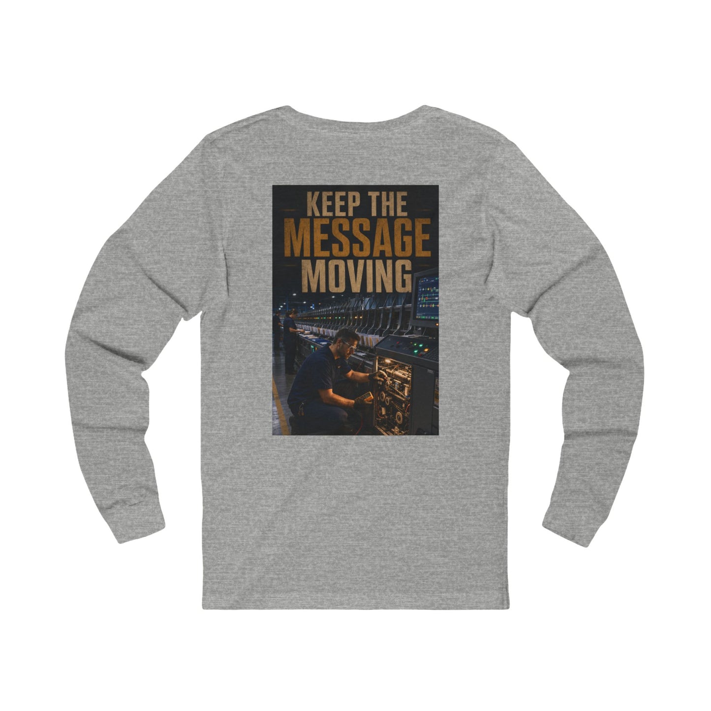 Postal Music — Keep the Message Moving — Long-Sleeve T-Shirt