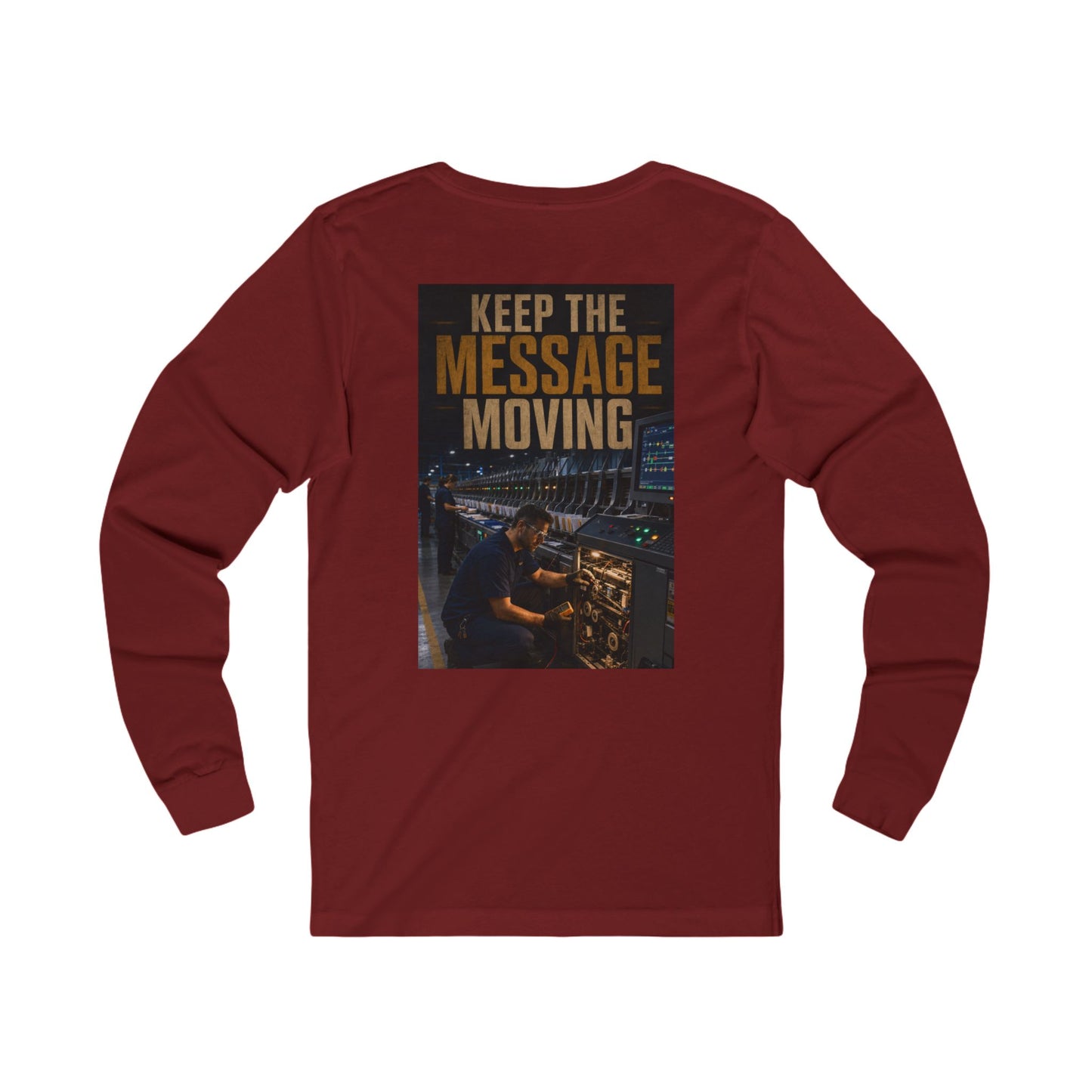 Postal Music — Keep the Message Moving — Long-Sleeve T-Shirt