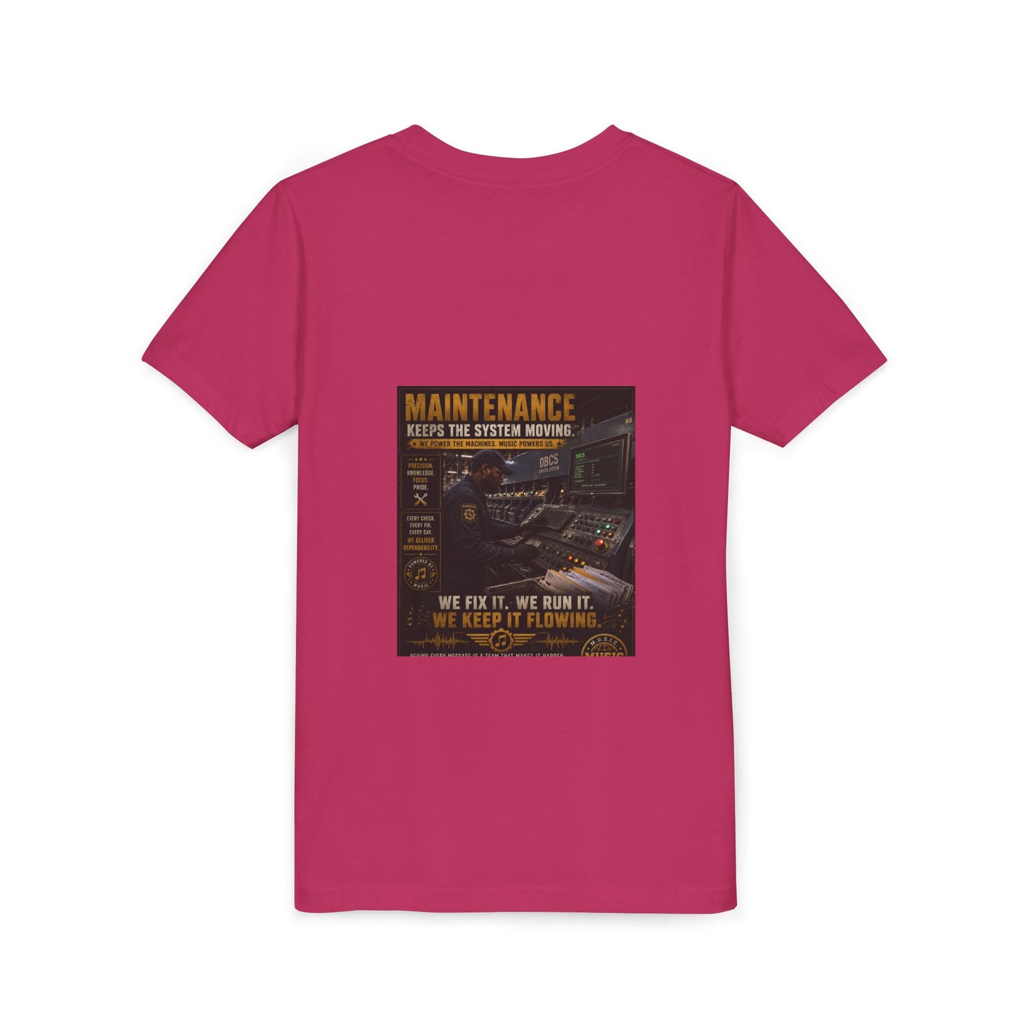 Postal Music — Maintenance Keeps the System Moving — Youth T-Shirt