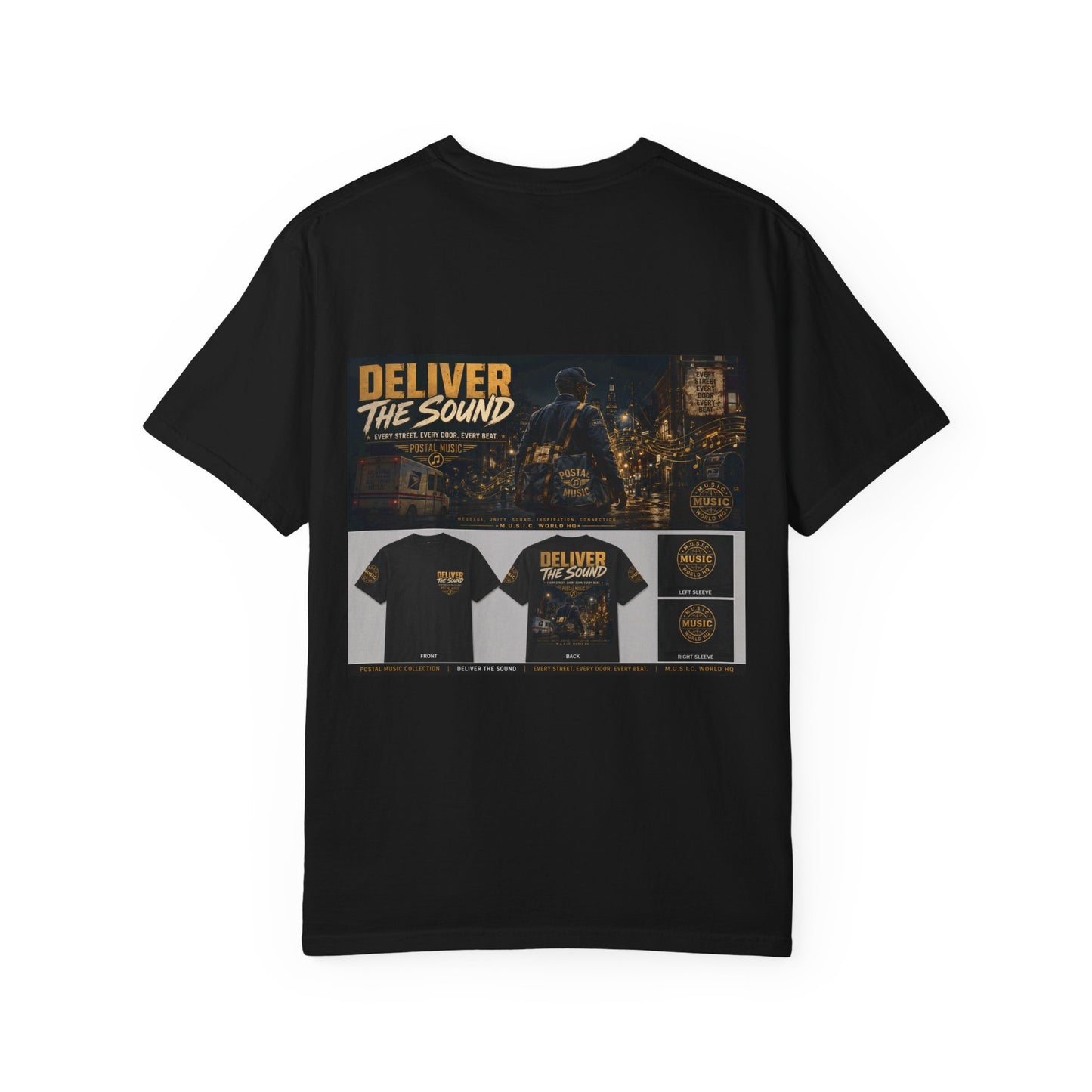 Postal Music — Deliver the Sound — Garment-Dyed T-Shirt