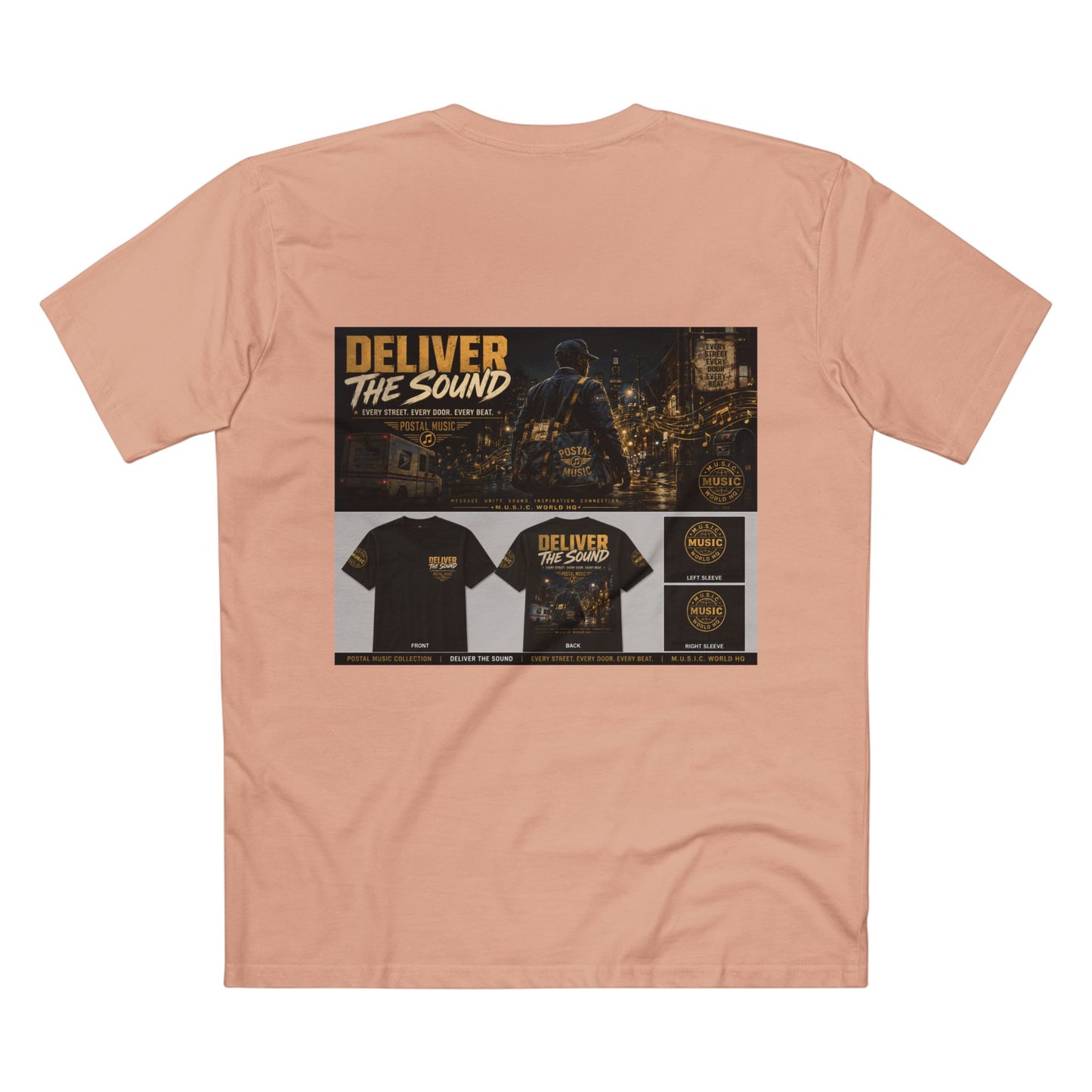 Postal Music — Deliver the Sound — Streetwear T-Shirt