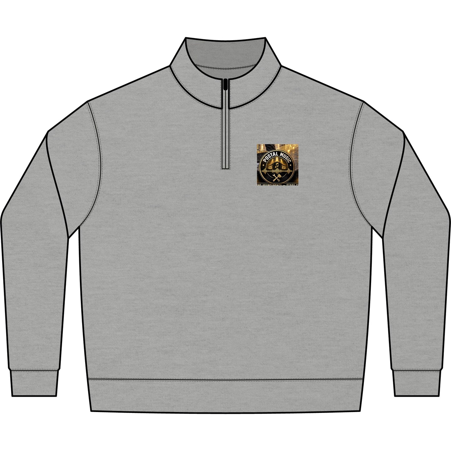 Postal Music - We Set the Stage - Unisex Fleece Quarter-Zip Pullover