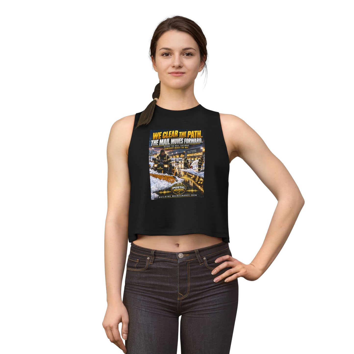 Postal Music - We Clear the Path - Women's Cropped T-Shirt