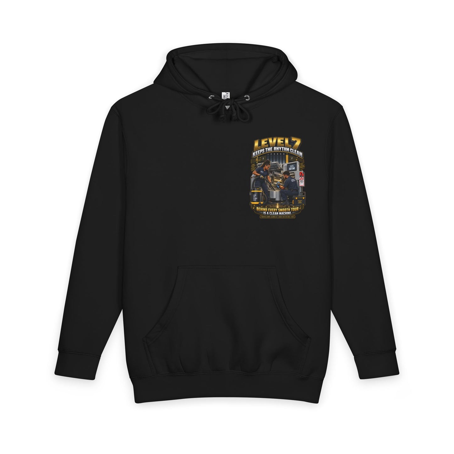 Postal Music - Level 7 Keeps the Rhythm Clean - Heavyweight Pullover Hoodie