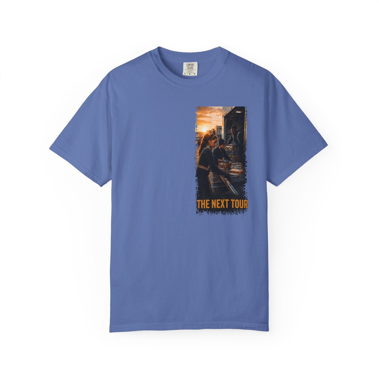 Postal Music — The Next Tour Garment-Dyed T-Shirt — Color Group 3 of 4