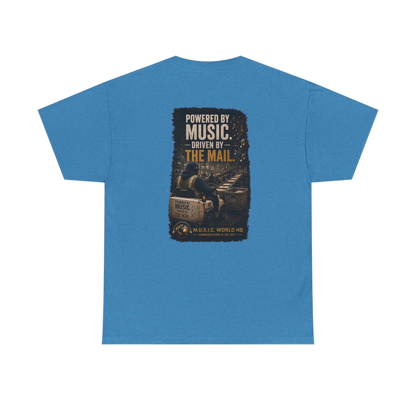 Postal Music - Powered by Music Premium T-Shirt - Colorways C