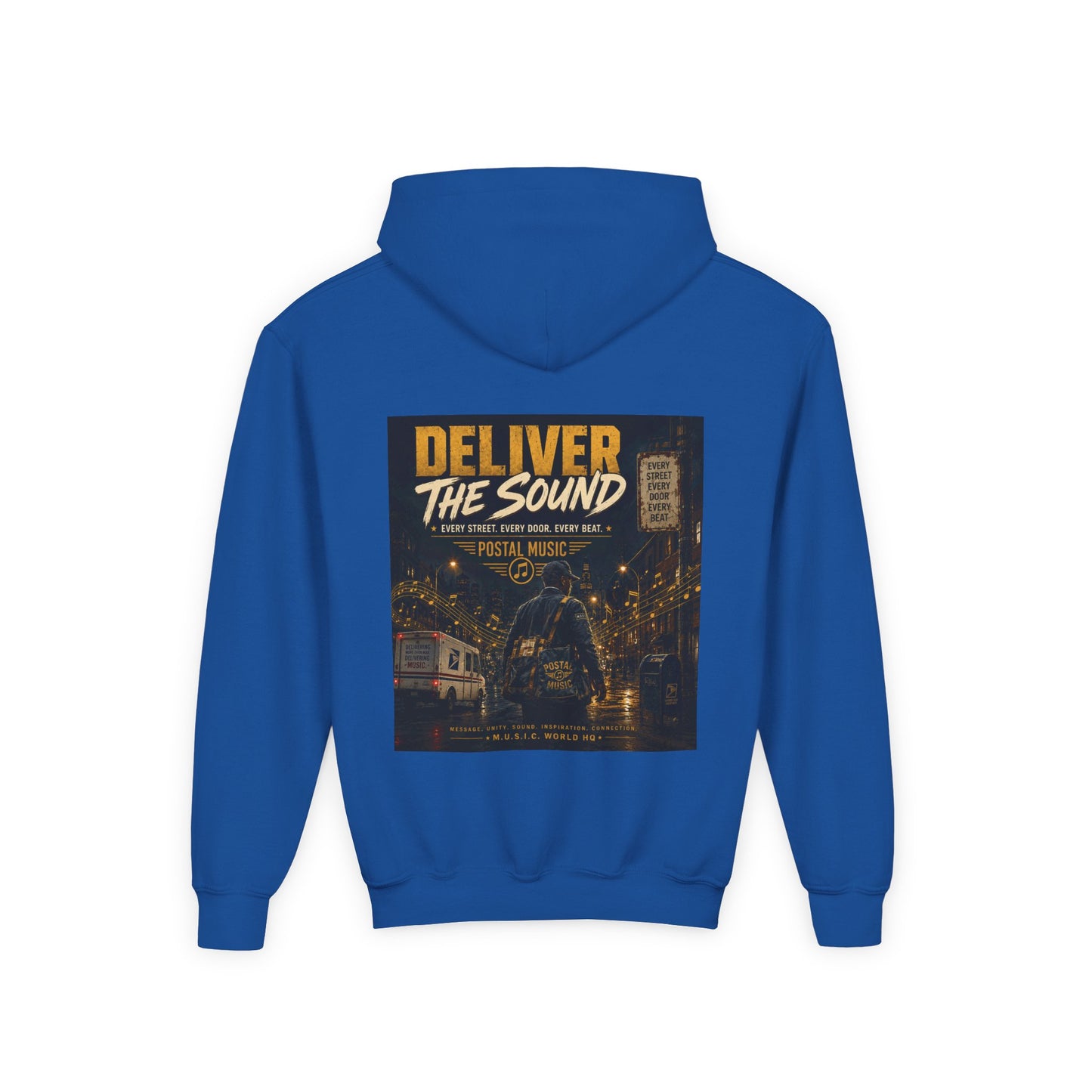 Postal Music — Deliver the Sound — Youth Hoodie