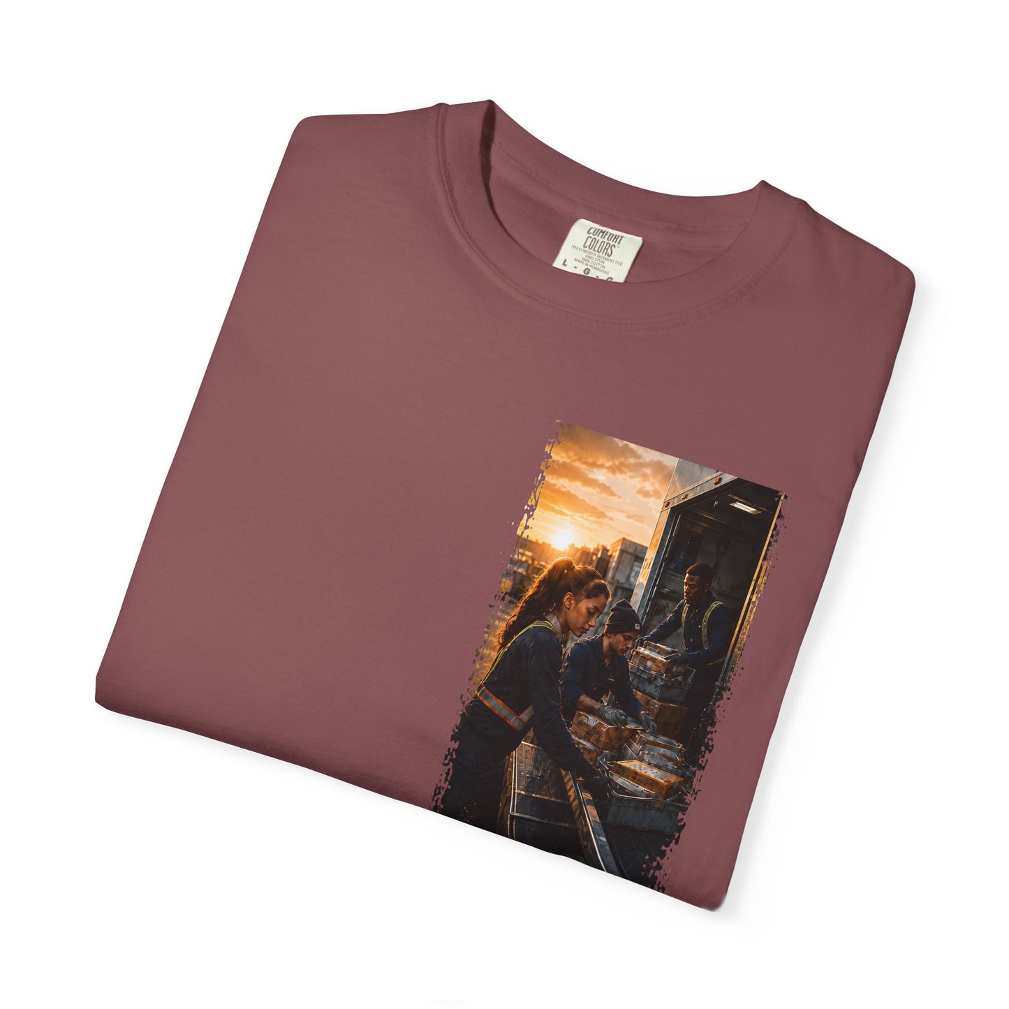 Postal Music — The Next Tour Garment-Dyed T-Shirt — Color Group 1 of 4