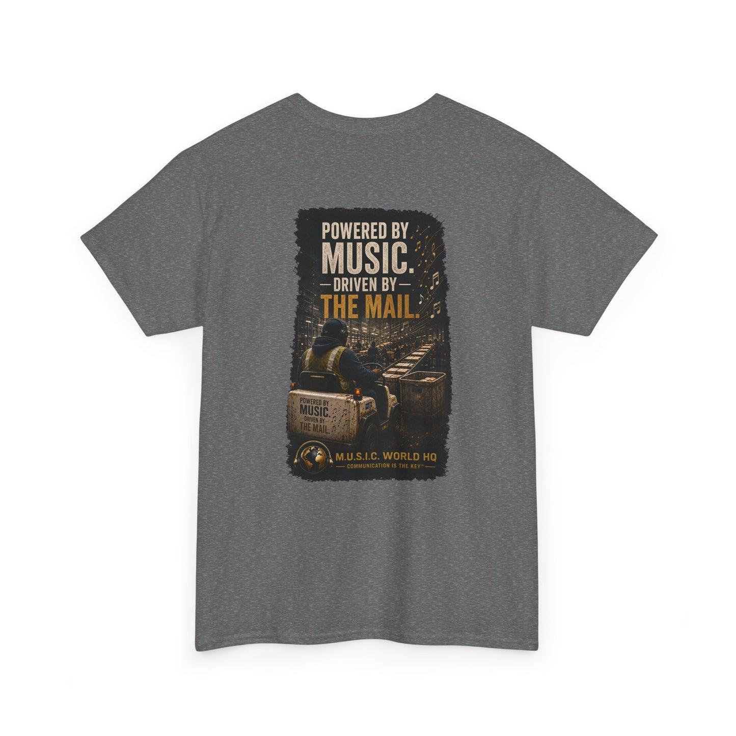 Postal Music - Powered by Music Premium T-Shirt - Colorways E